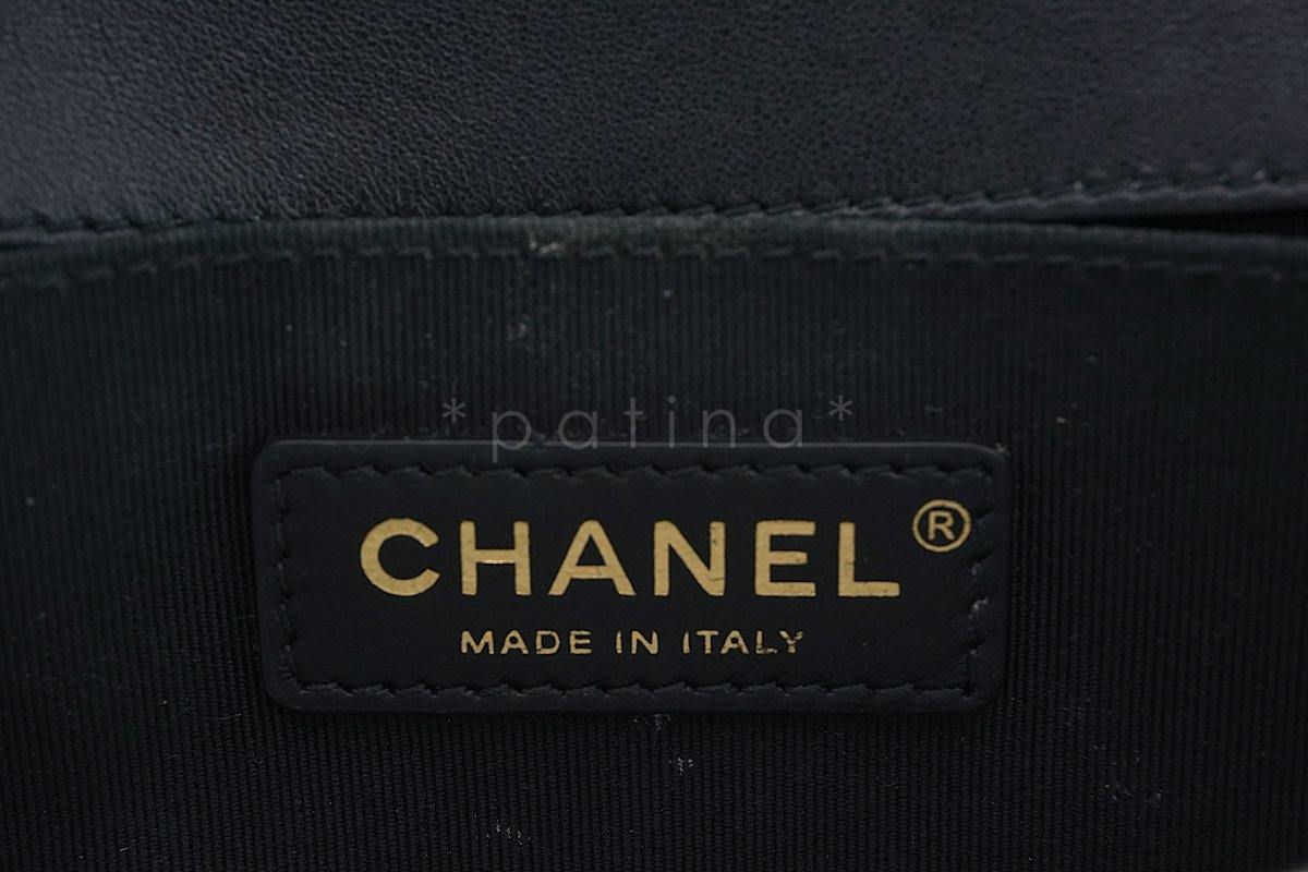 16K Chanel Black Classic Boy Jacket Small Flap Bag - Image 12