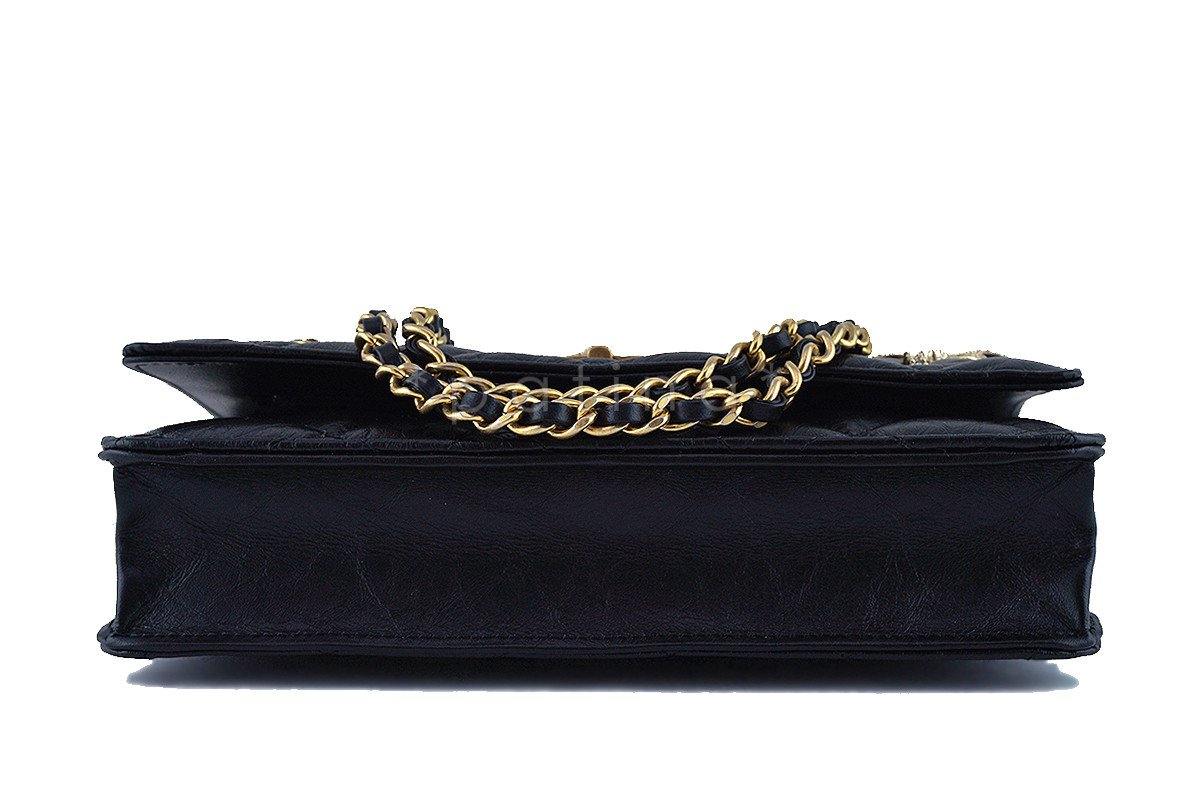 NWT 17P Chanel Black Lucky Charms Reissue WOC Wallet on Chain Bag - Image 6
