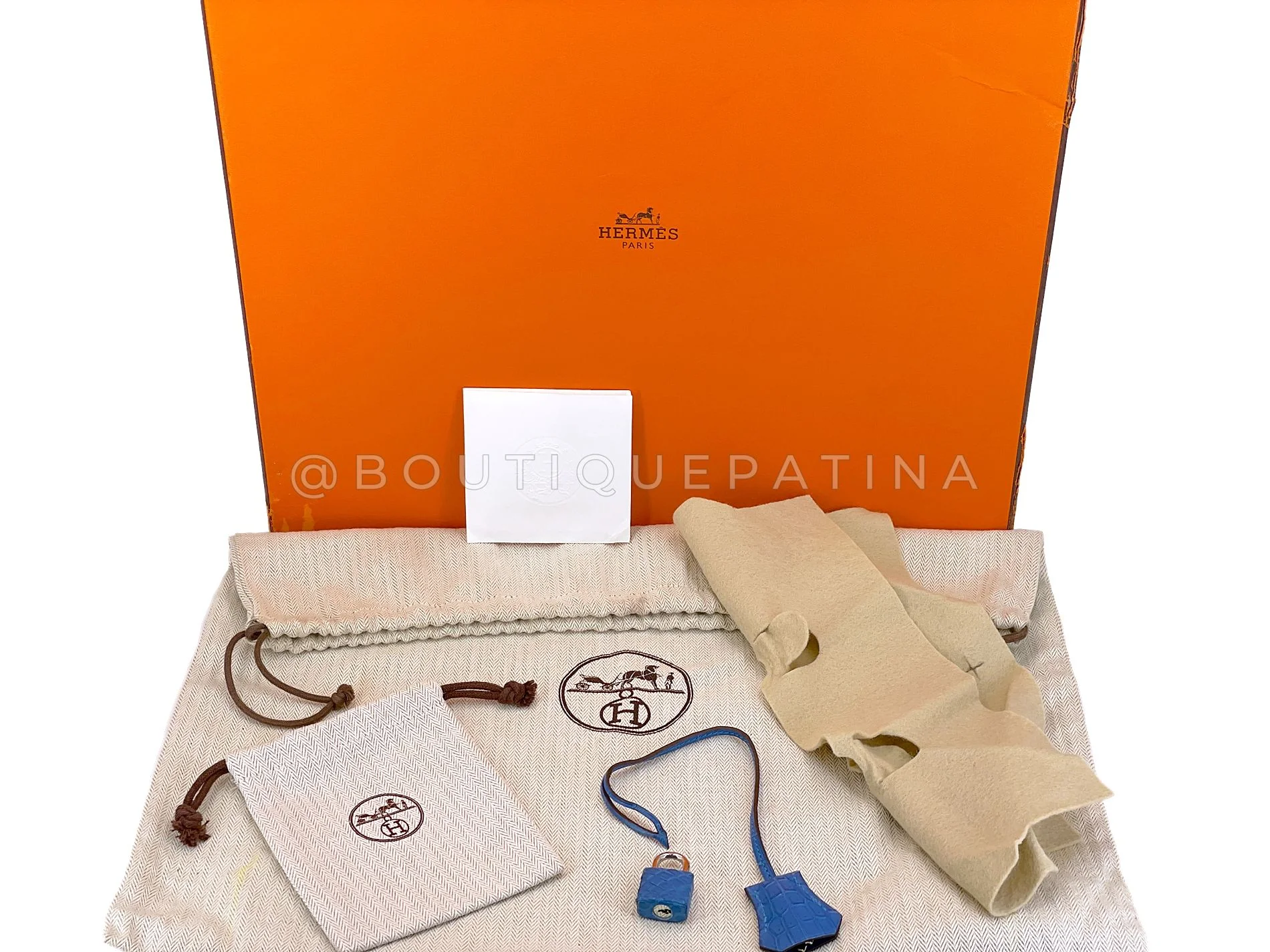 2 of 7 Hermès Blue Mykonos Matte Niloticus Crocodile Birkin 30 Tote Bag PHW MEW - Image 25