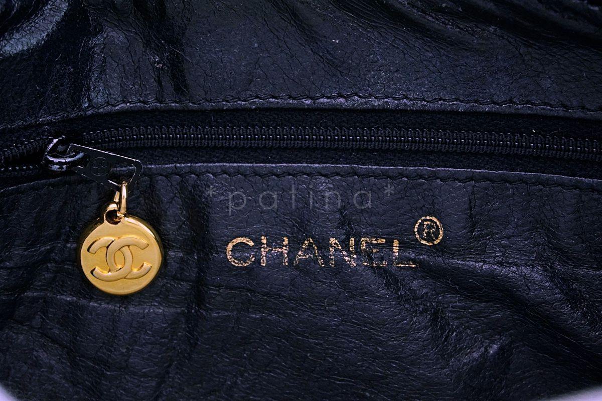 Chanel Vintage Black Caviar Camera Case Bag 24k GHW - Image 9
