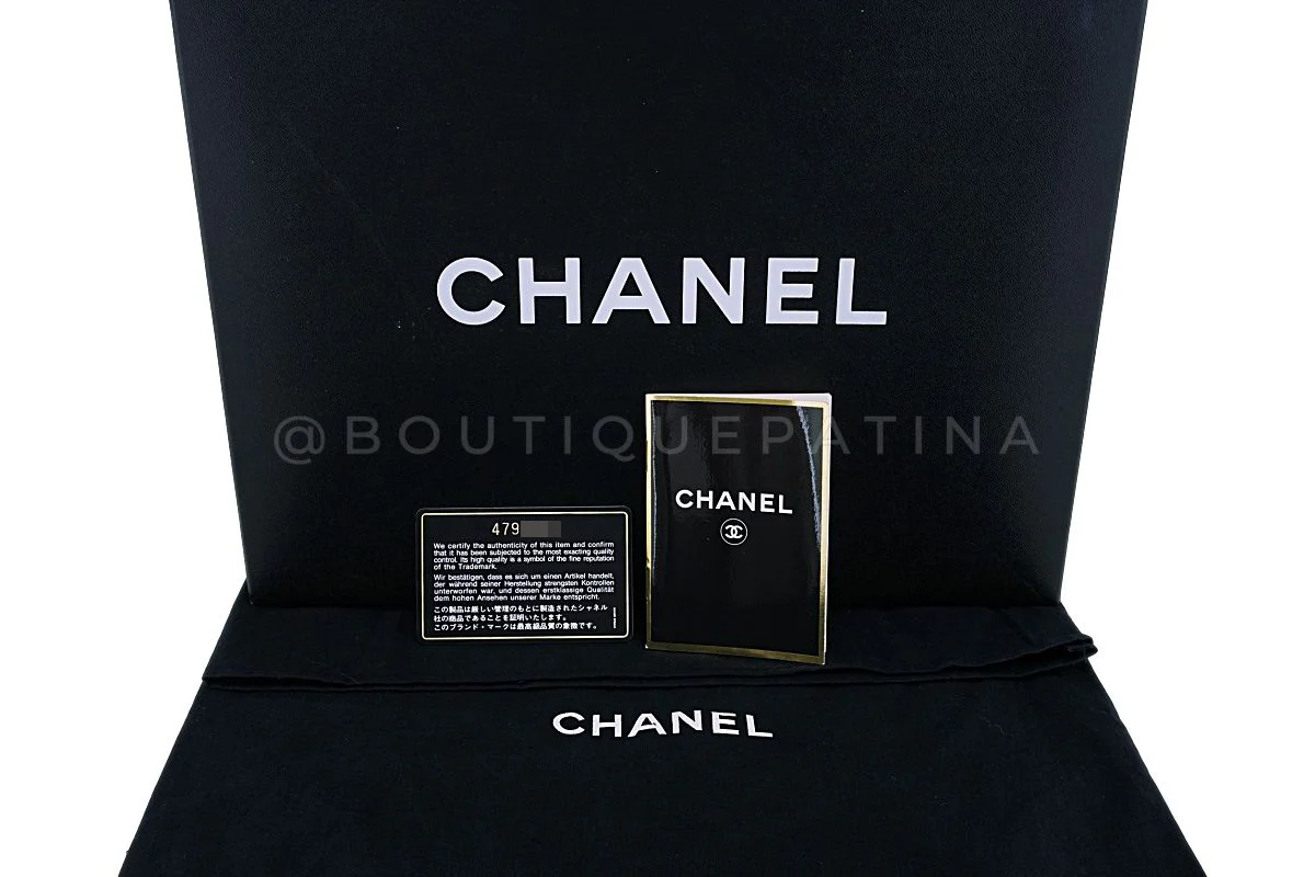 Pristine Chanel 1997 Vintage Black Caviar Jumbo Classic Flap Bag 24k GHW - Image 14