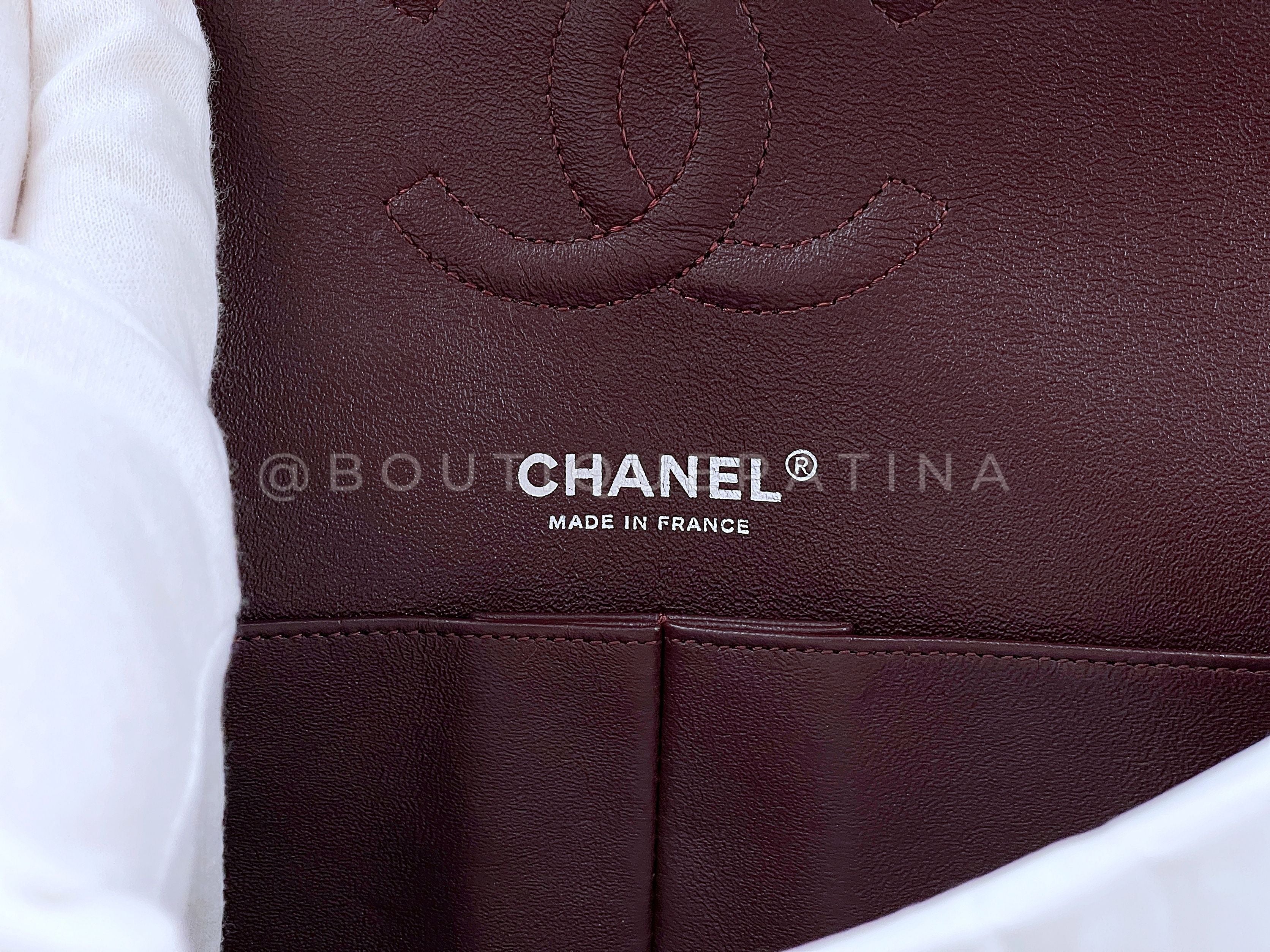 Pristine Chanel Black Medium Classic Double Flap Bag SHW Lambskin - Image 11