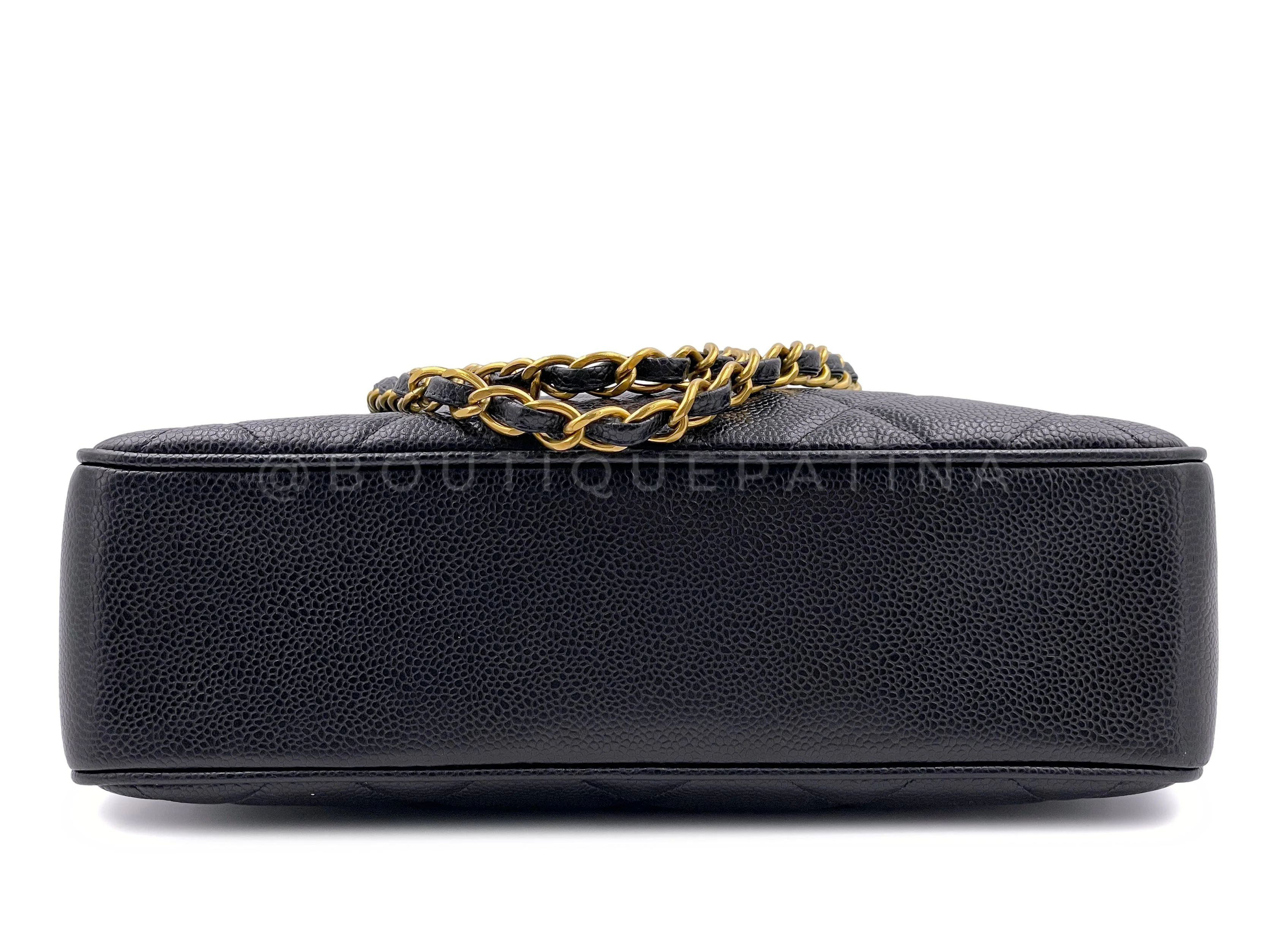 Chanel 1994 Vintage Caviar CC Clasp Shopper Tote Bag 24k GHW - Image 6