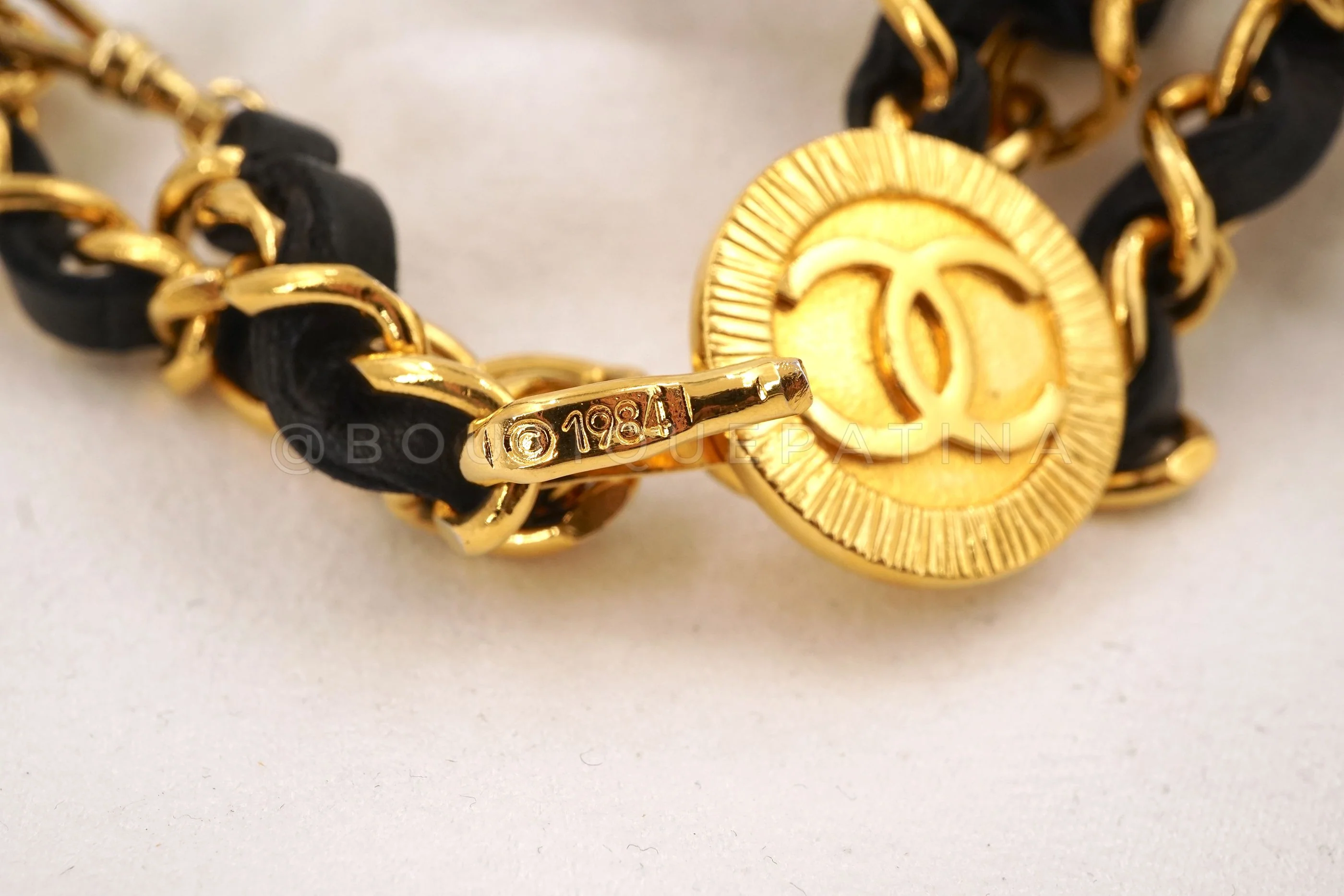 Chanel Vintage 1984 Rihanna Triple Woven Chain Belt Necklace A11 - Image 4