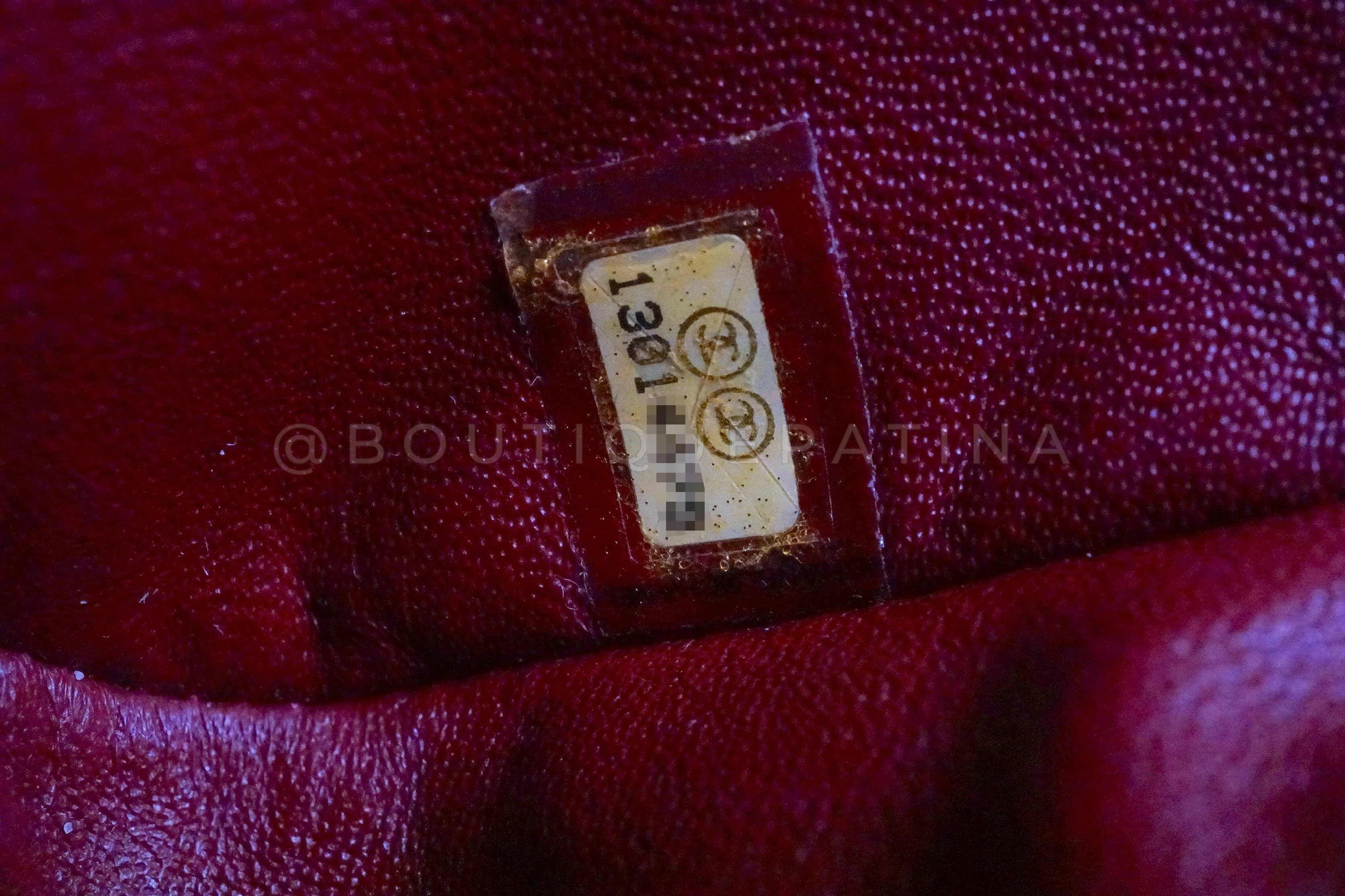 Chanel 2009 Burgundy Red Caviar Jumbo Classic Single Flap Bag SHW - Image 12