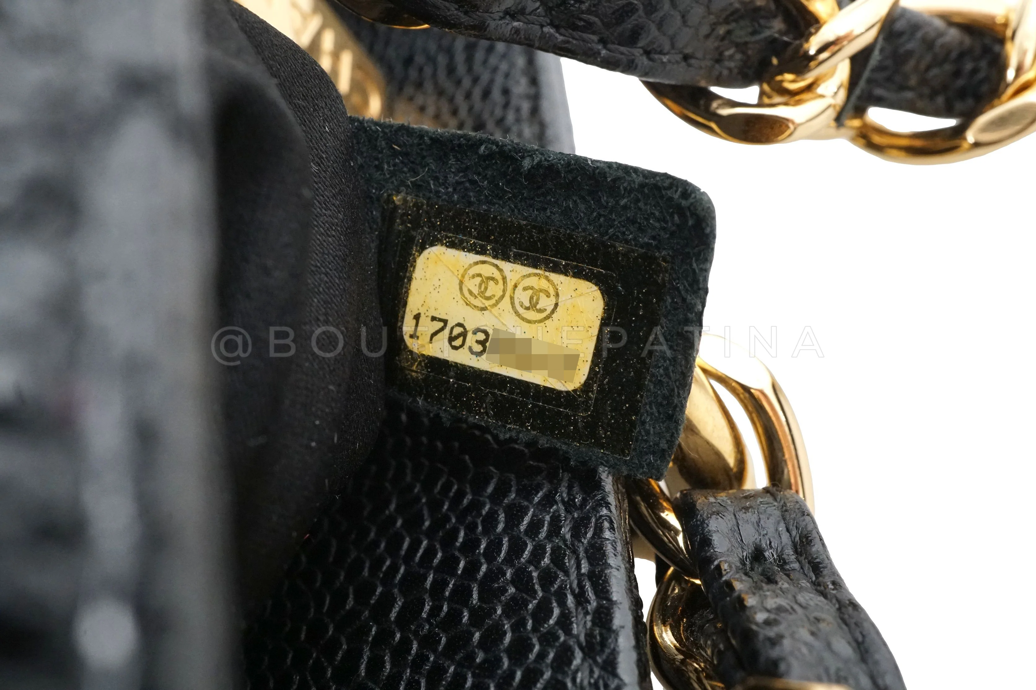 Chanel Black Caviar GST Grand Shopper Tote Bag GHW - Image 11