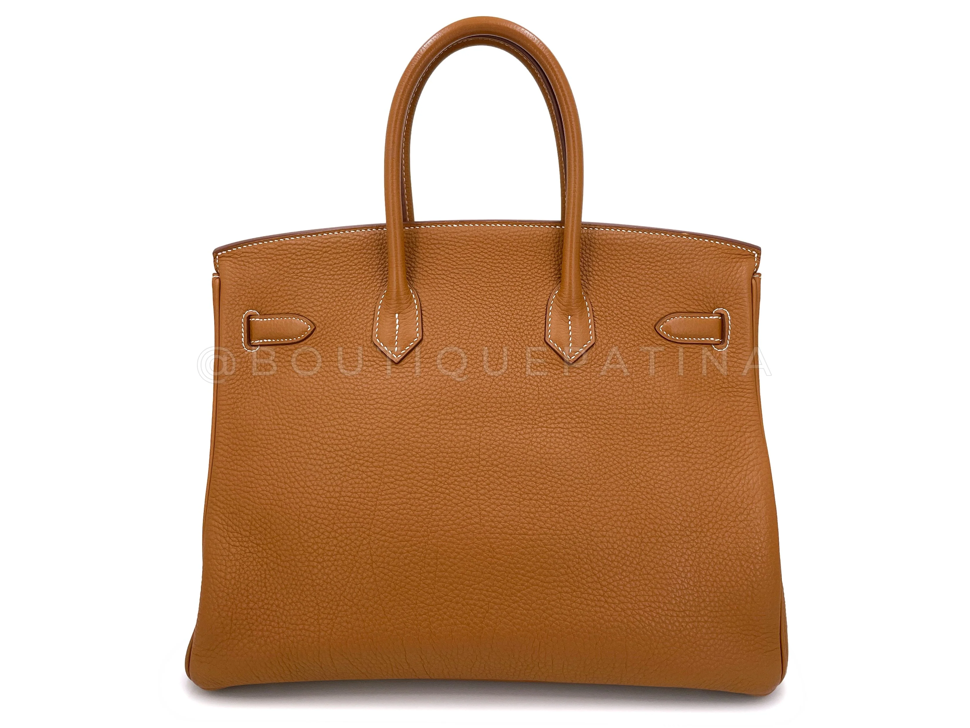 Hermes Gold Togo 35cm Birkin Tote Bag 24k GHW - Image 4