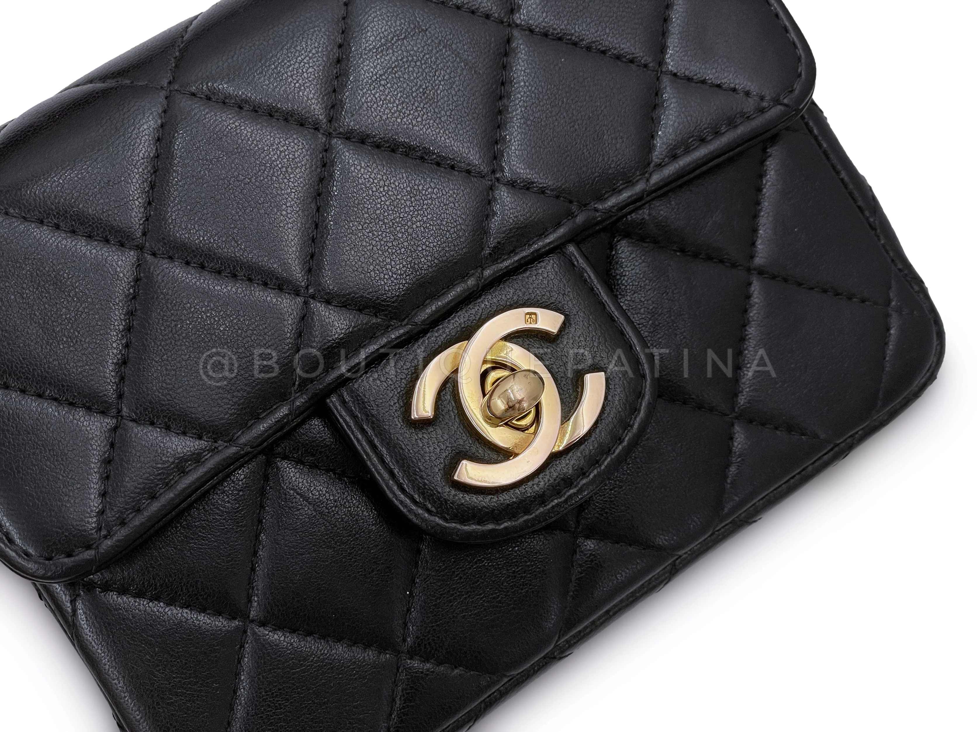 Chanel 1994 Vintage Parent Child Kelly Flap Set Black 24k GHW - Image 20