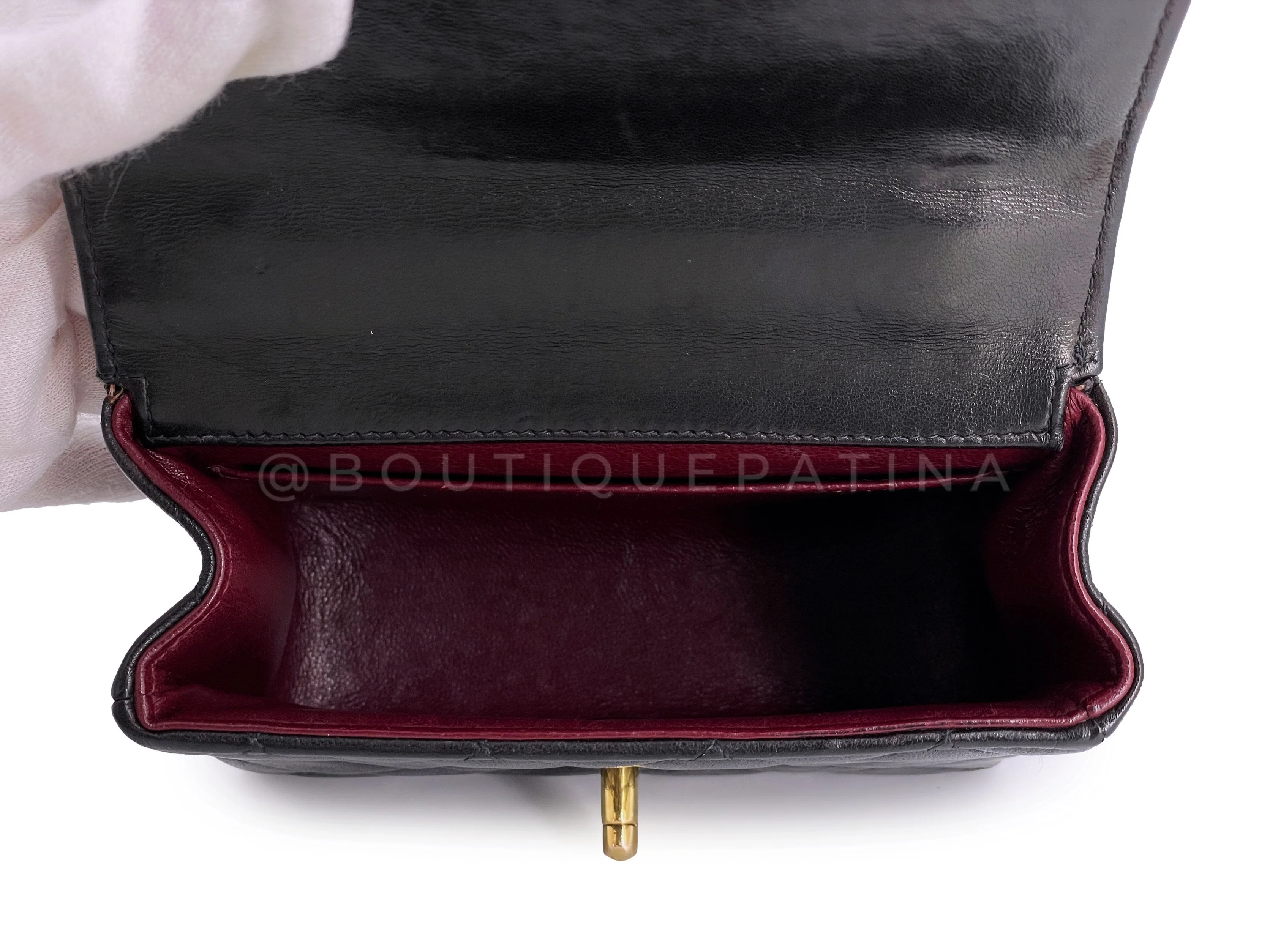 Chanel 1994 Vintage Parent Child Kelly Flap Set Black 24k GHW - Image 23