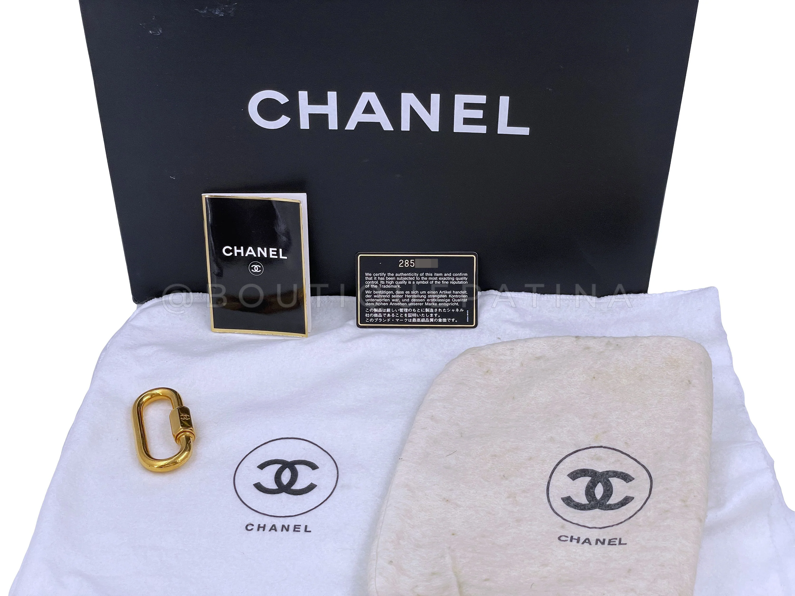 Chanel 1994 Vintage Parent Child Kelly Flap Set Black 24k GHW - Image 28