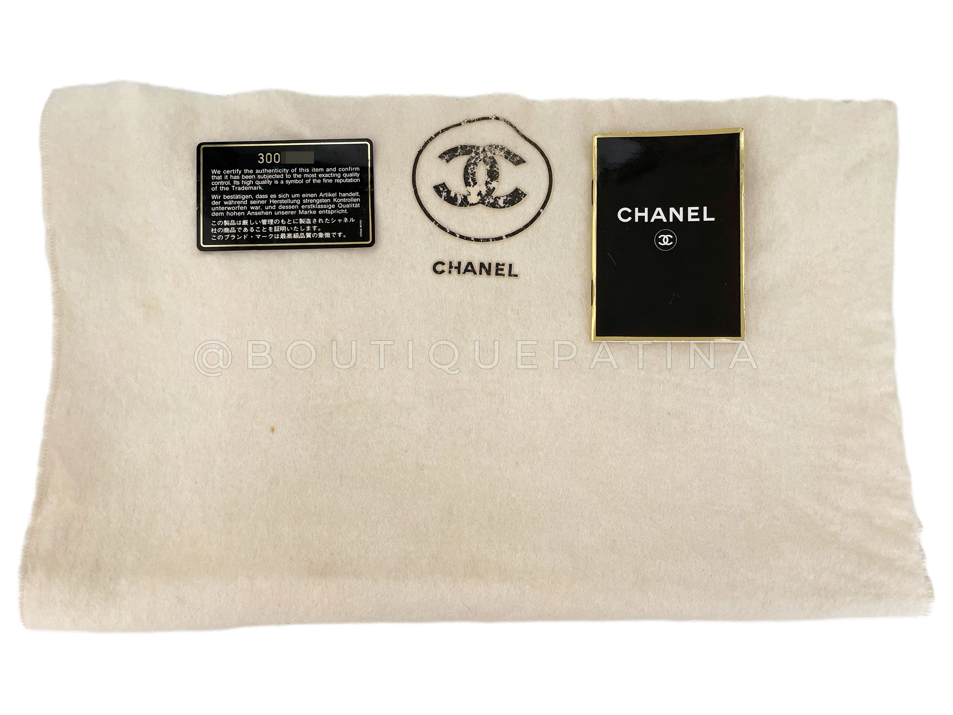 Chanel Vintage Chevron Caviar Maxi Flap Bag 1994 Black XL Classic 24k GHW MRJ - Image 14