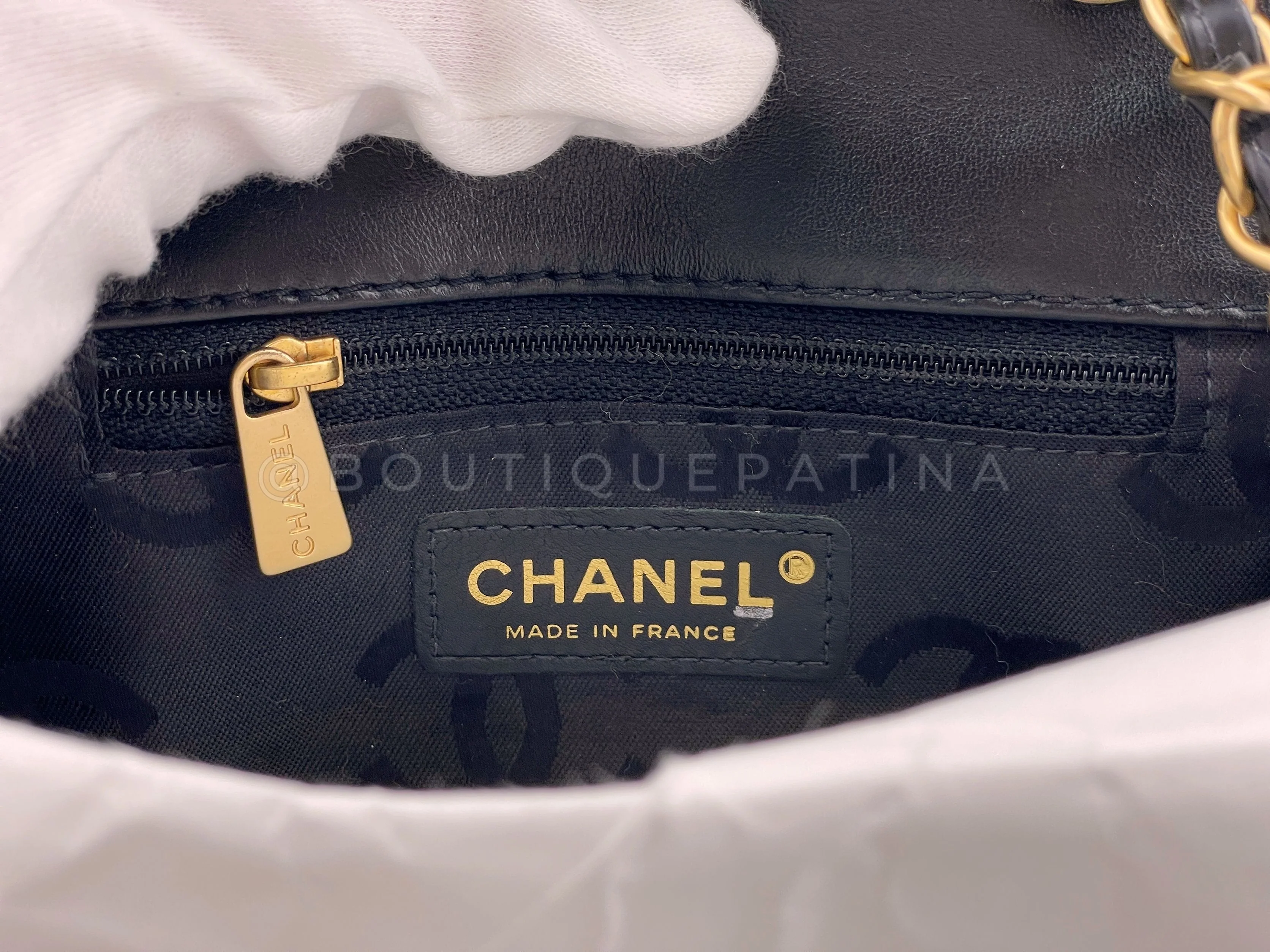 Chanel 2003 Vintage Surpique Square Mini Flap Bag GHW Wild Stitch - Image 11