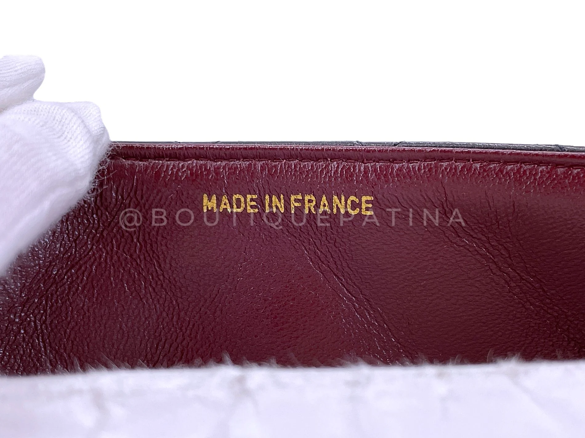 Chanel Vintage Square Mini Flap Bag Black 24k GHW Lambskin Y3G - Image 12
