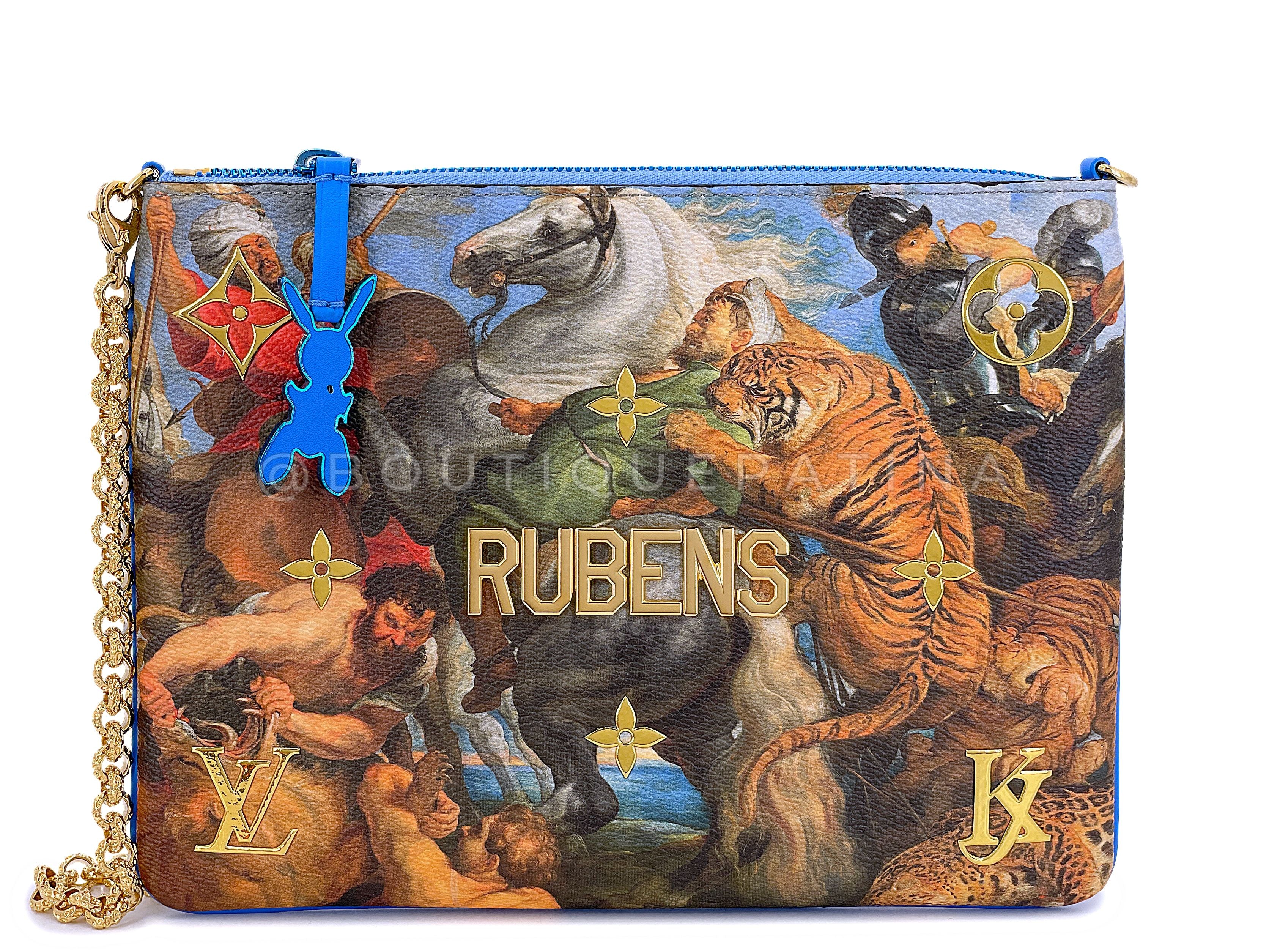 Louis Vuitton Rubens Clutch "Masters" x Jeff Koons with Chain - Image 3