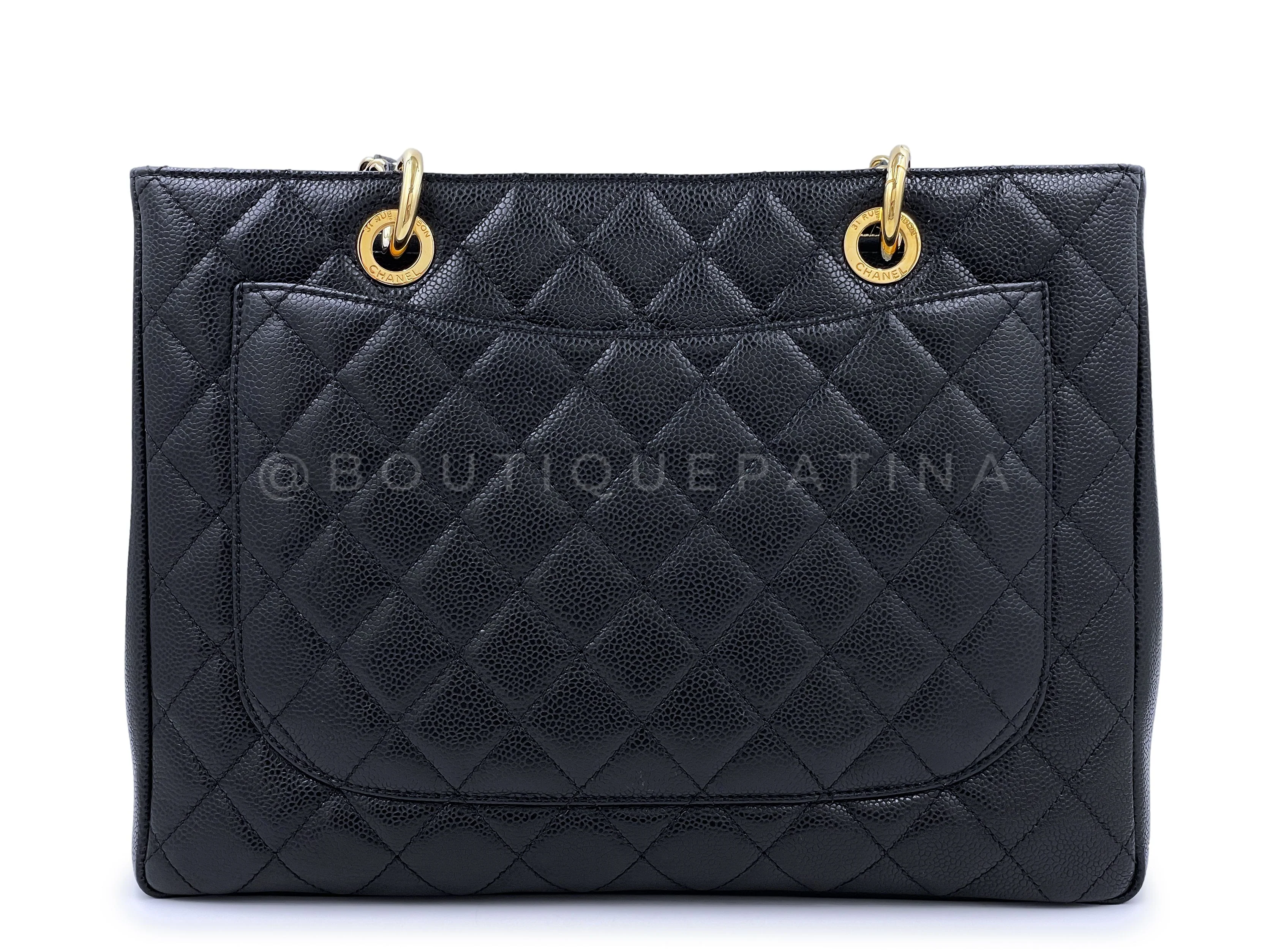 Chanel Black Caviar Grand Shopper Tote GST Bag GHW - Image 5