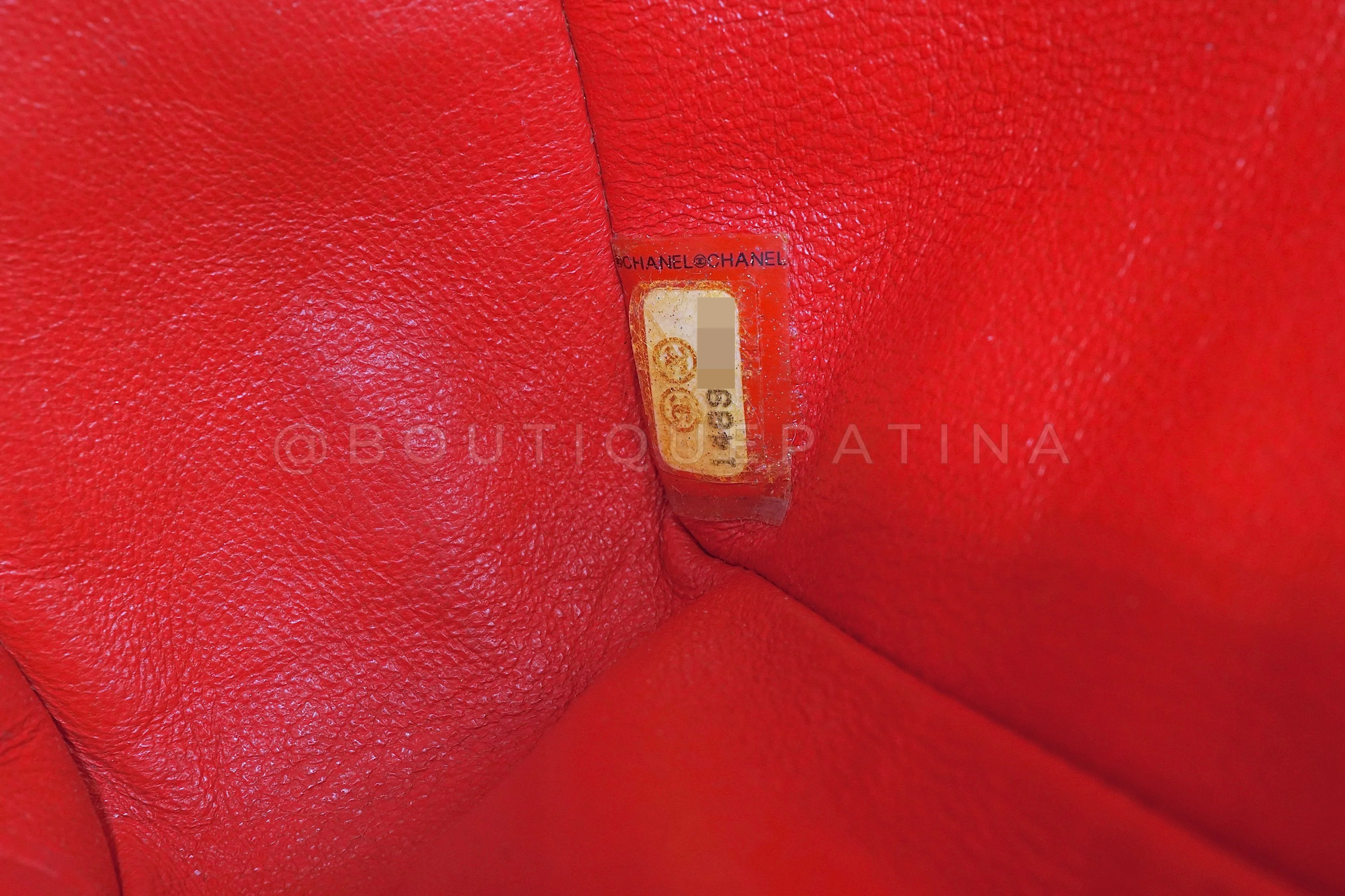 Chanel 2011 "Fruity Pebbles" Pink Tweed Medium Classic Double Flap Bag 24k GHW - Image 12