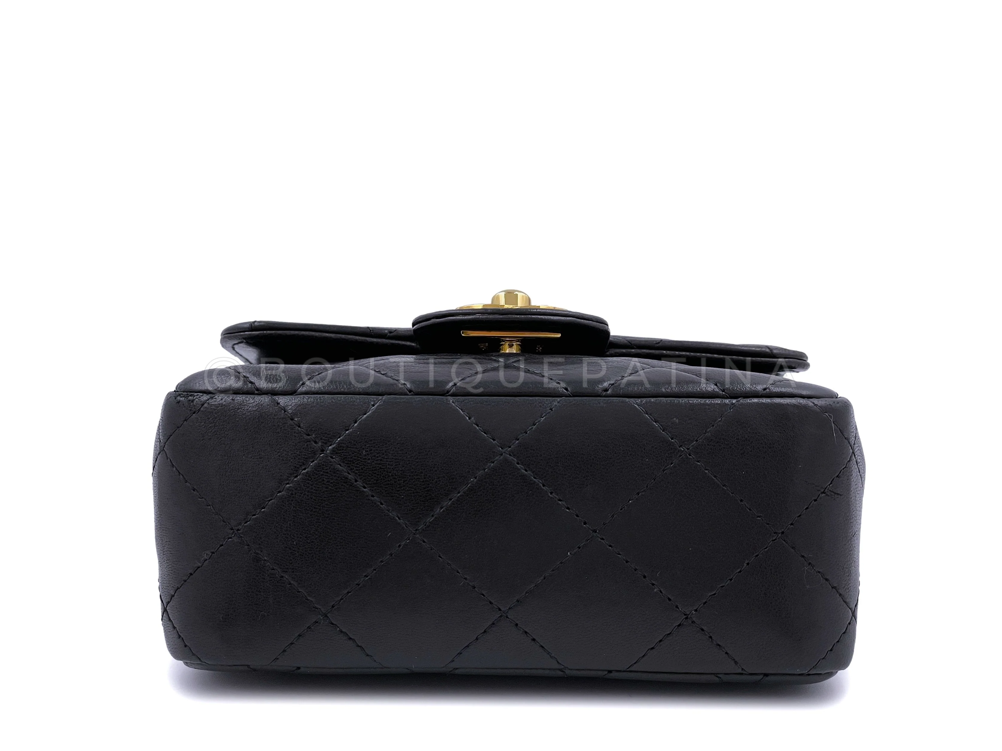 Chanel 1994 Vintage Parent Child Bag Kelly Flap Set Black 24k GHW - Image 22