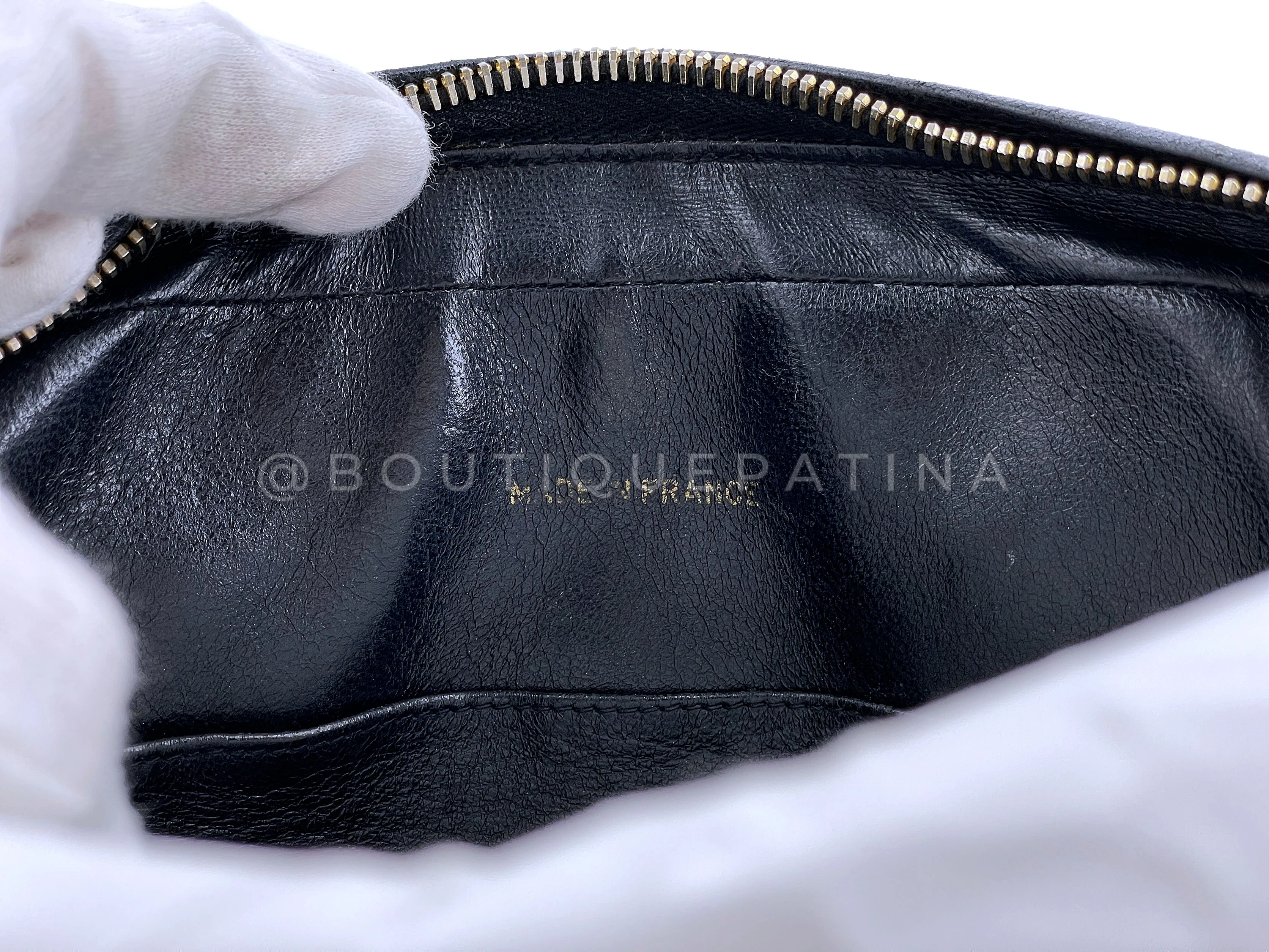 Chanel 1994 Vintage Black Caviar Small Flap Camera Case Bag 24k GHW - Image 12