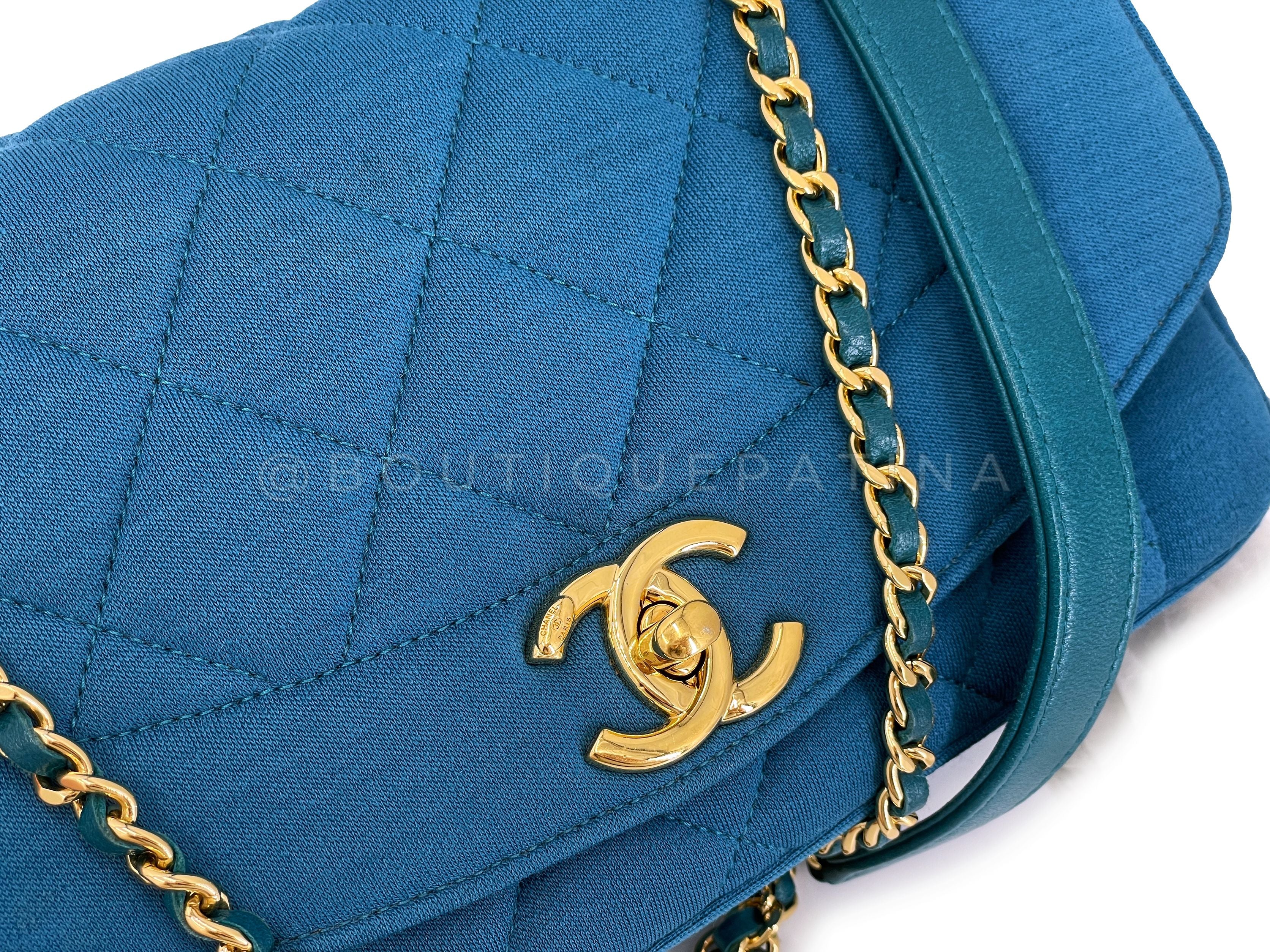 Chanel Ocean Blue Small Diana Flap Bag GHW Reissue - Image 8