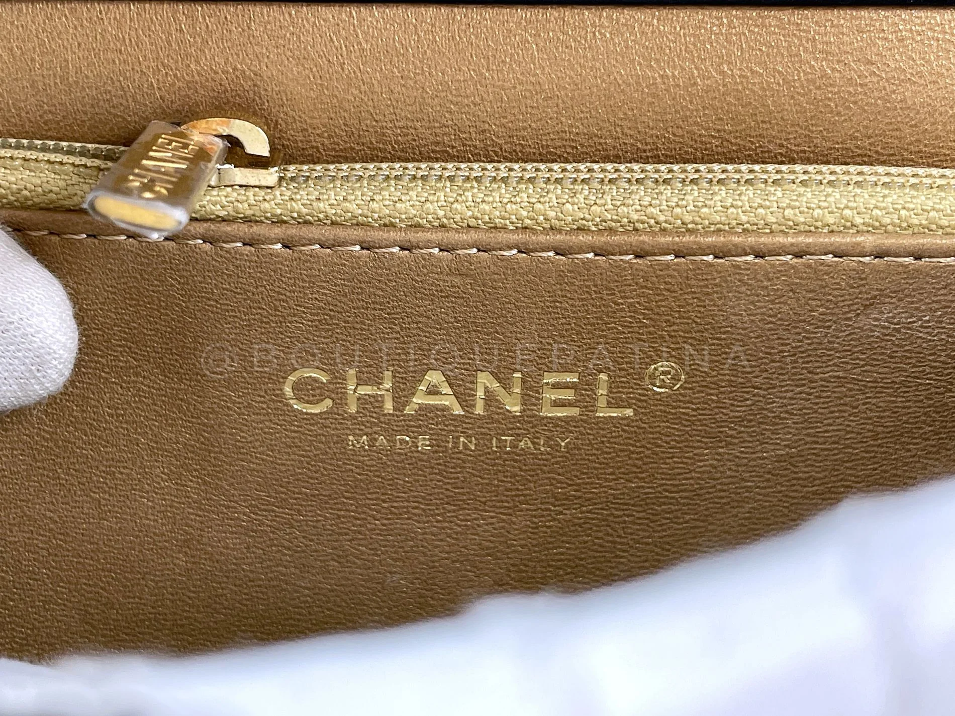19S Chanel Chic Pearls Quilted Flap Bag Black GHW DJ9 - Image 12