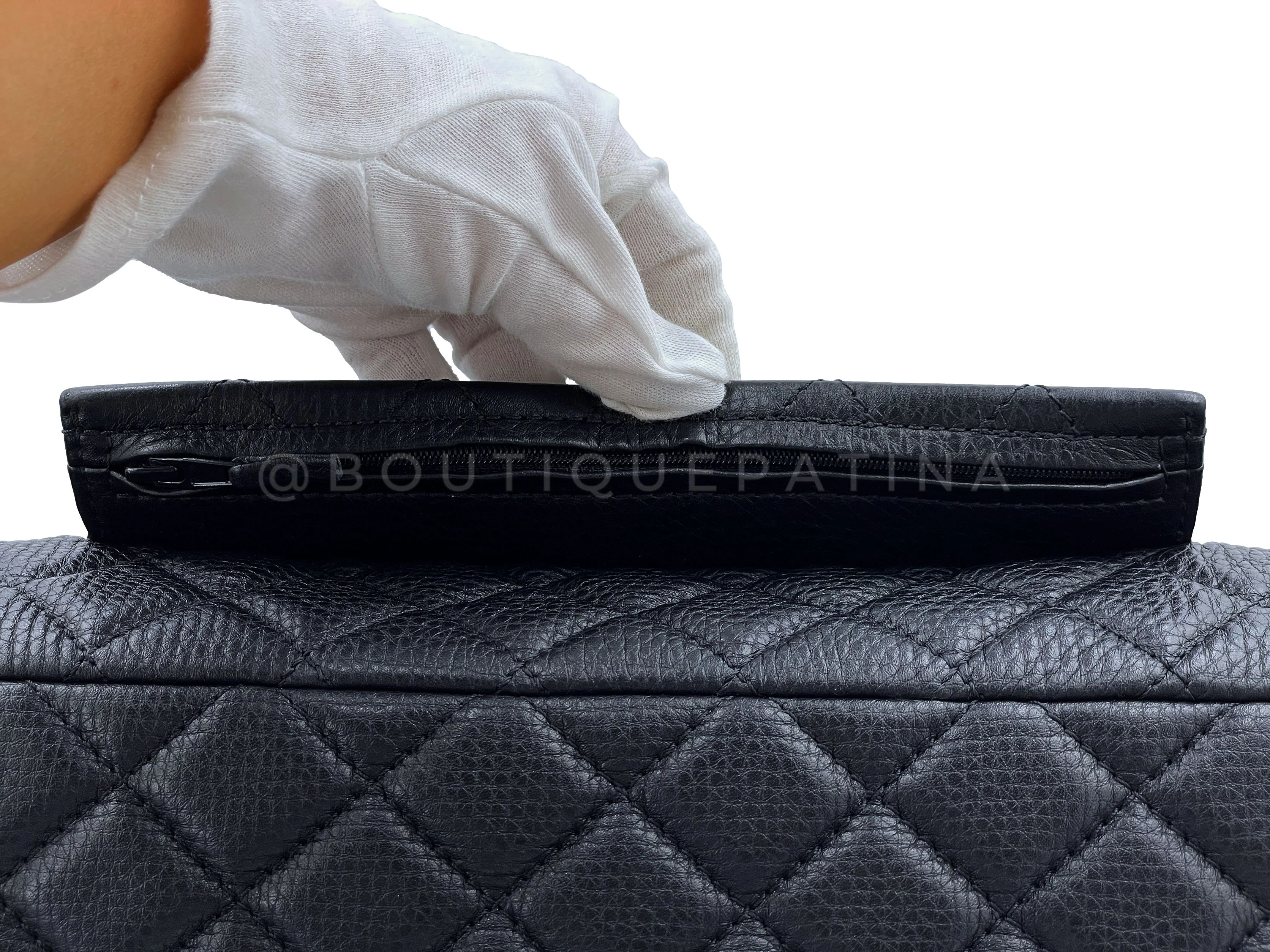 Chanel Airlines Flap Bag Black XL Travel Giant RHW - Image 6