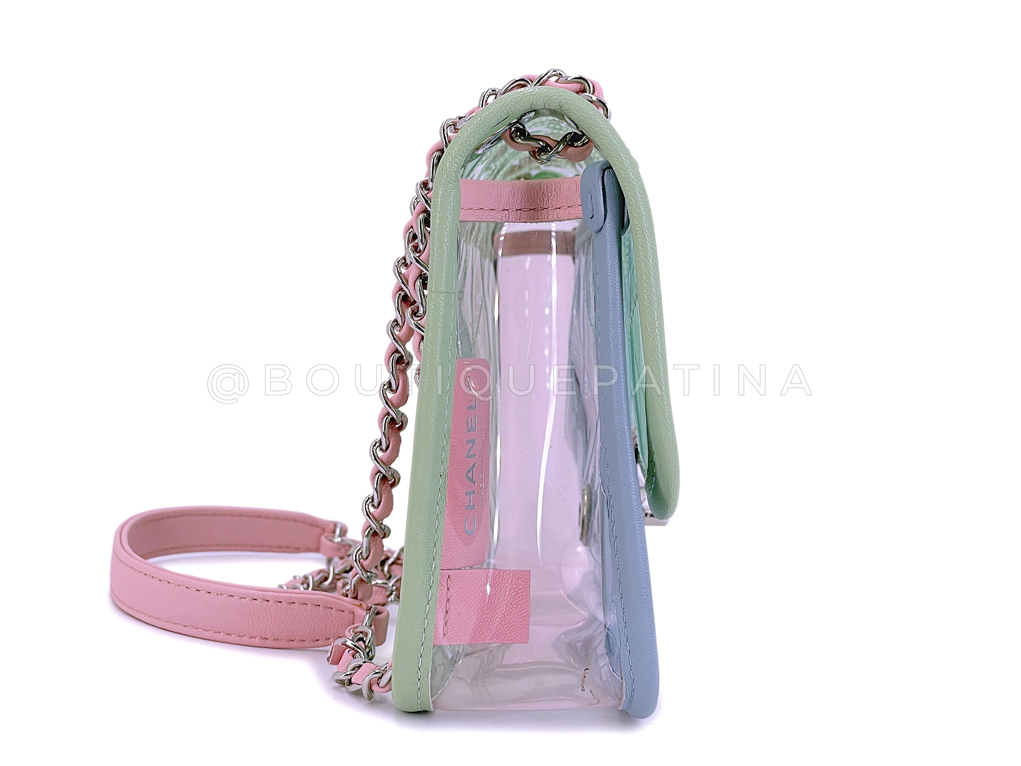 Chanel 18S Coco Splash Pastel Rainbow Medium Flap Bag HFE HFE - Image 4