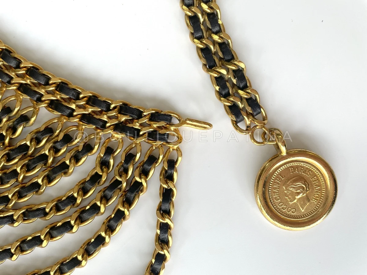 Rare Chanel 93P 15-Layer Woven Chain Belt Necklace 24k GHW - Image 3