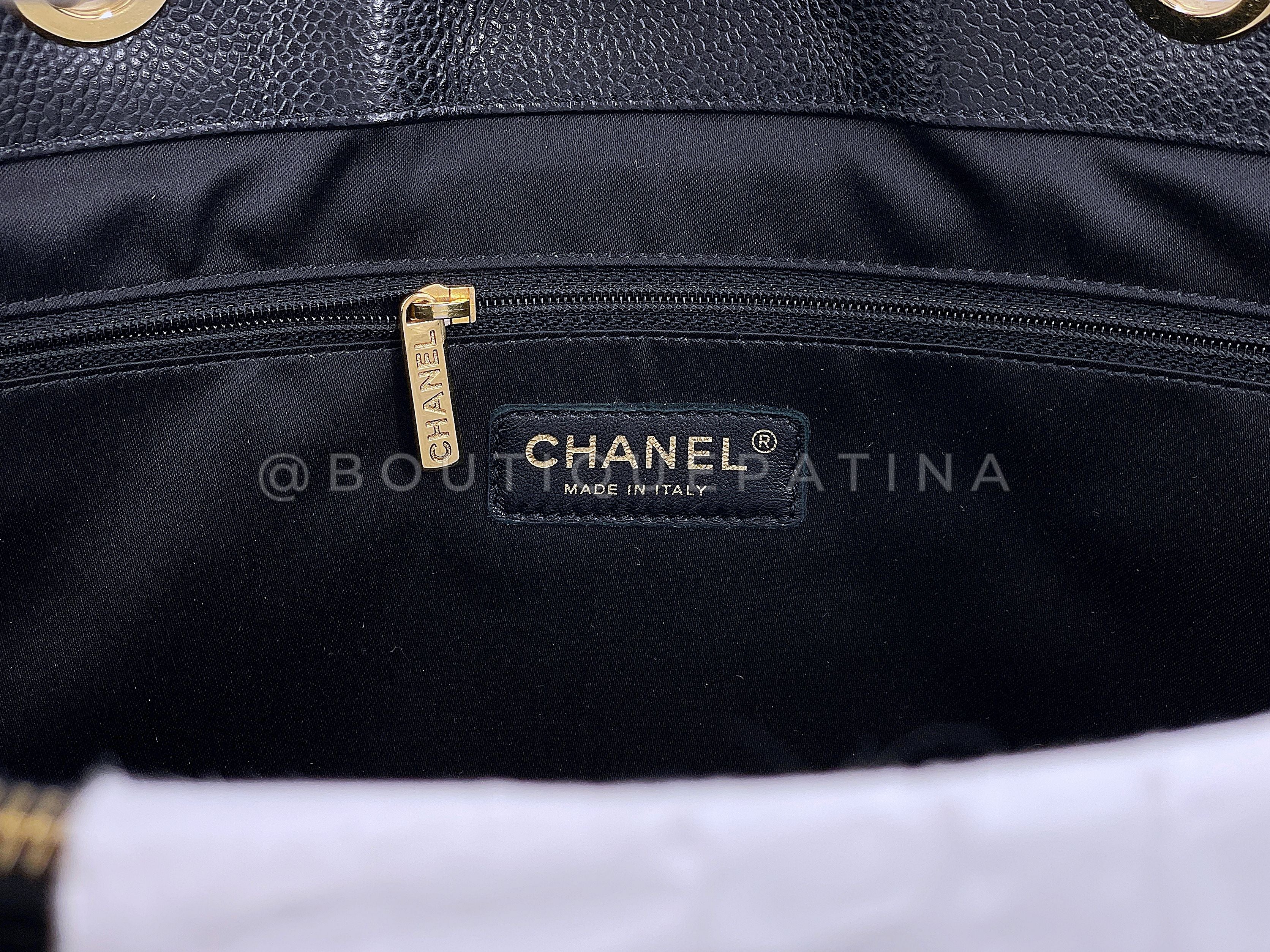 Chanel Black Caviar Grand Shopper Tote XL GST Bag GHW - Image 10