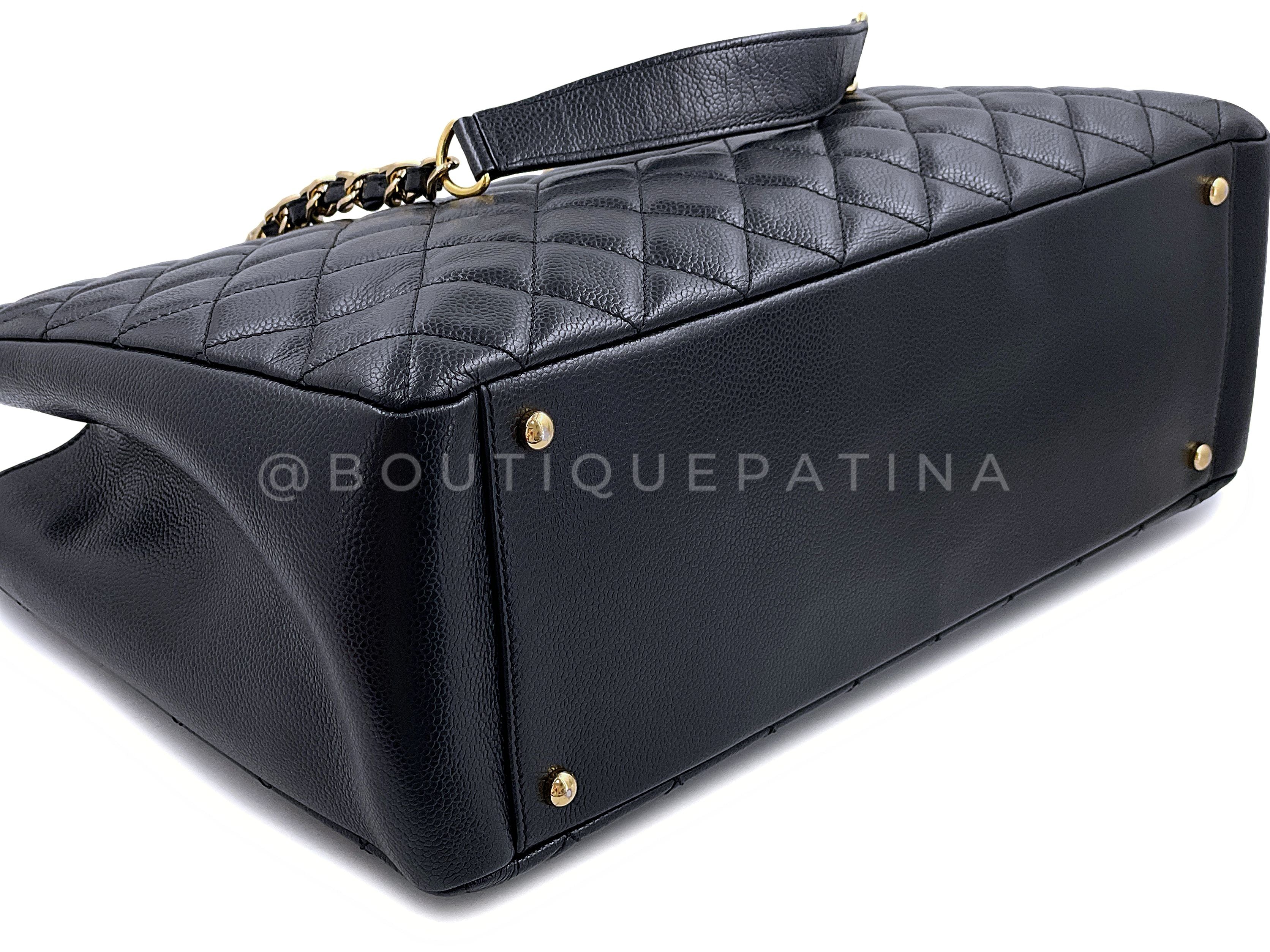 Chanel Black Caviar Grand Shopper Tote XL GST Bag GHW - Image 7