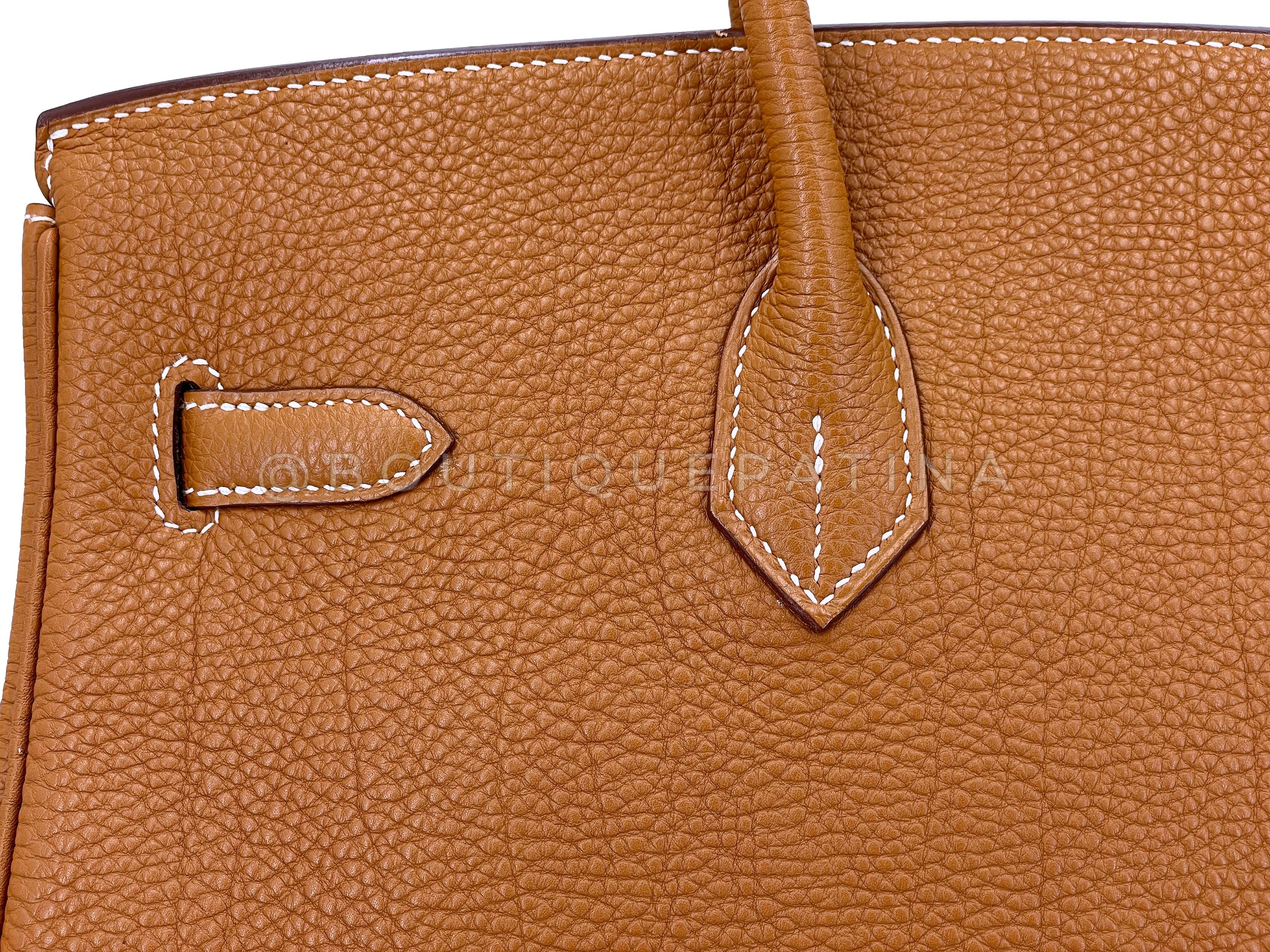 Hermes Gold Togo 35cm Birkin Tote Bag GHW V0J - Image 12