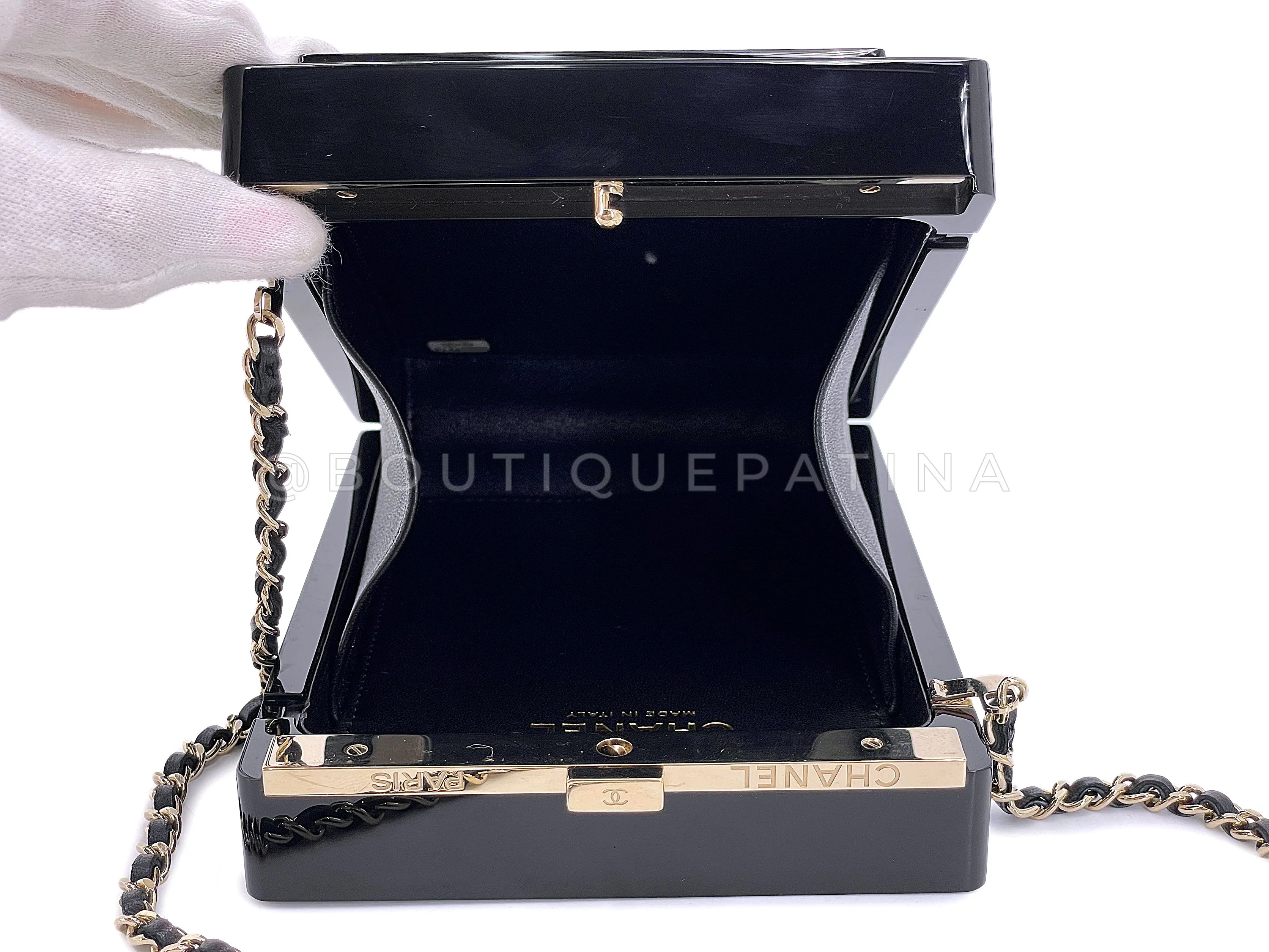 Chanel 2015 Crystal "5" Plexiglass Minaudière Evening Clutch Bag GHW - Image 12