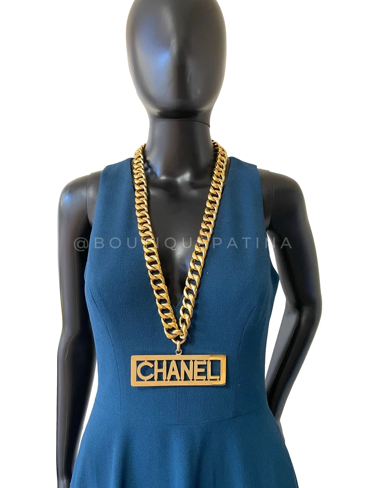 Rare Chanel "Hip Hop" Collection 26 Nameplate Chunky Necklace - Image 7