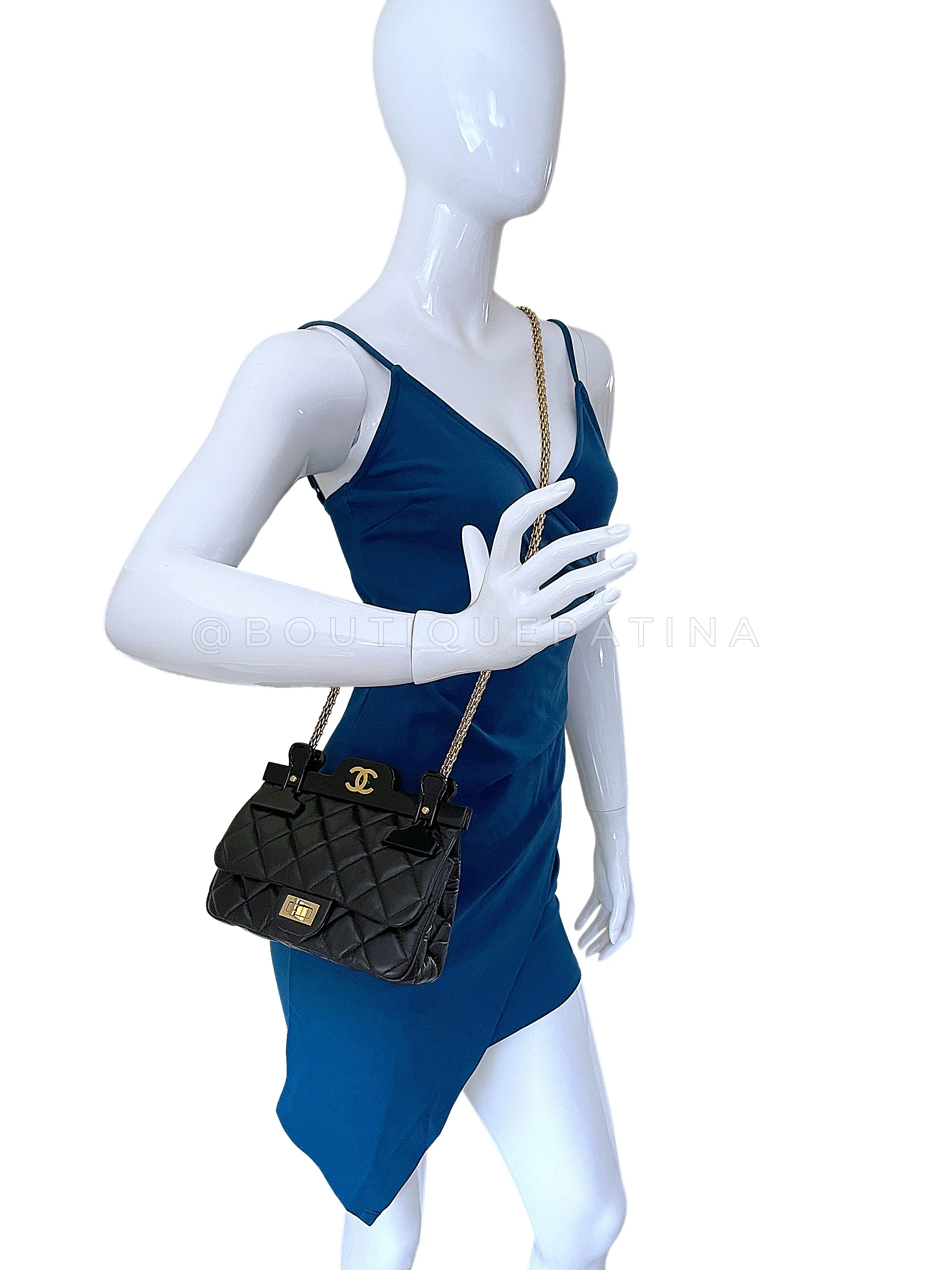 Rare Chanel 2016 Reissue "Hanger" Mini Flap Bag GHW - Image 14