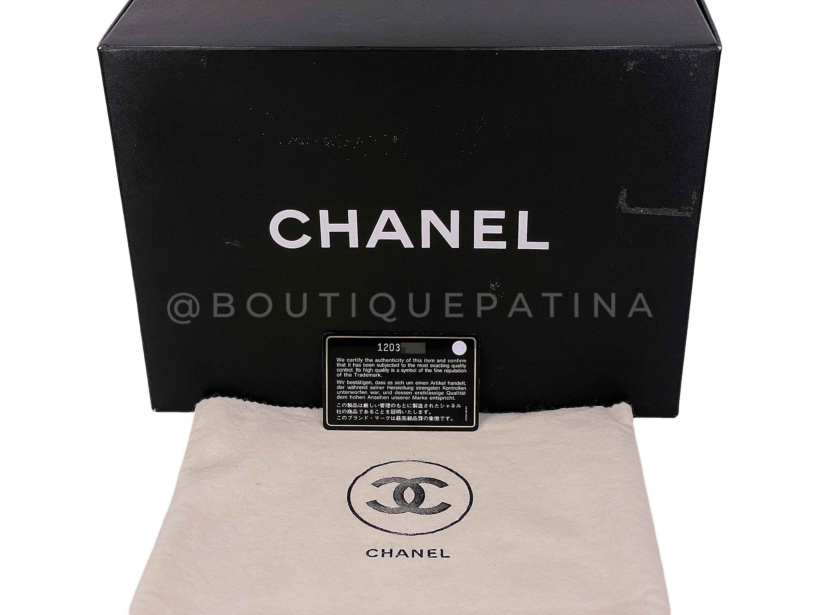 Pristine Chanel 2008 Vintage Black Medium Classic Double Flap Bag 24k GHW Lambskin 0O3 - Image 13
