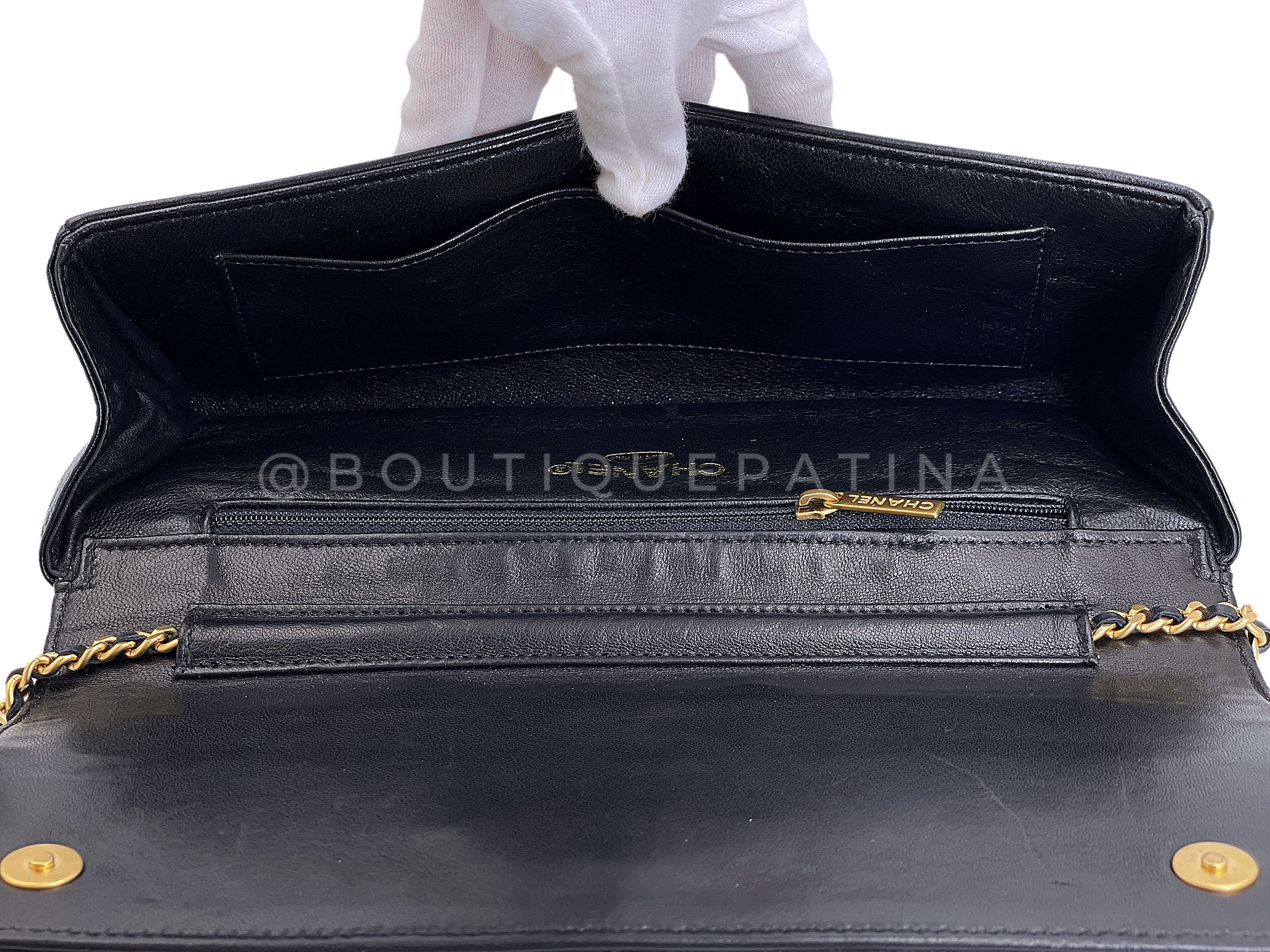 Chanel 01P Vintage Imperial Eagle Hawk Clutch on Chain Flap Bag 24k GHW - Image 10