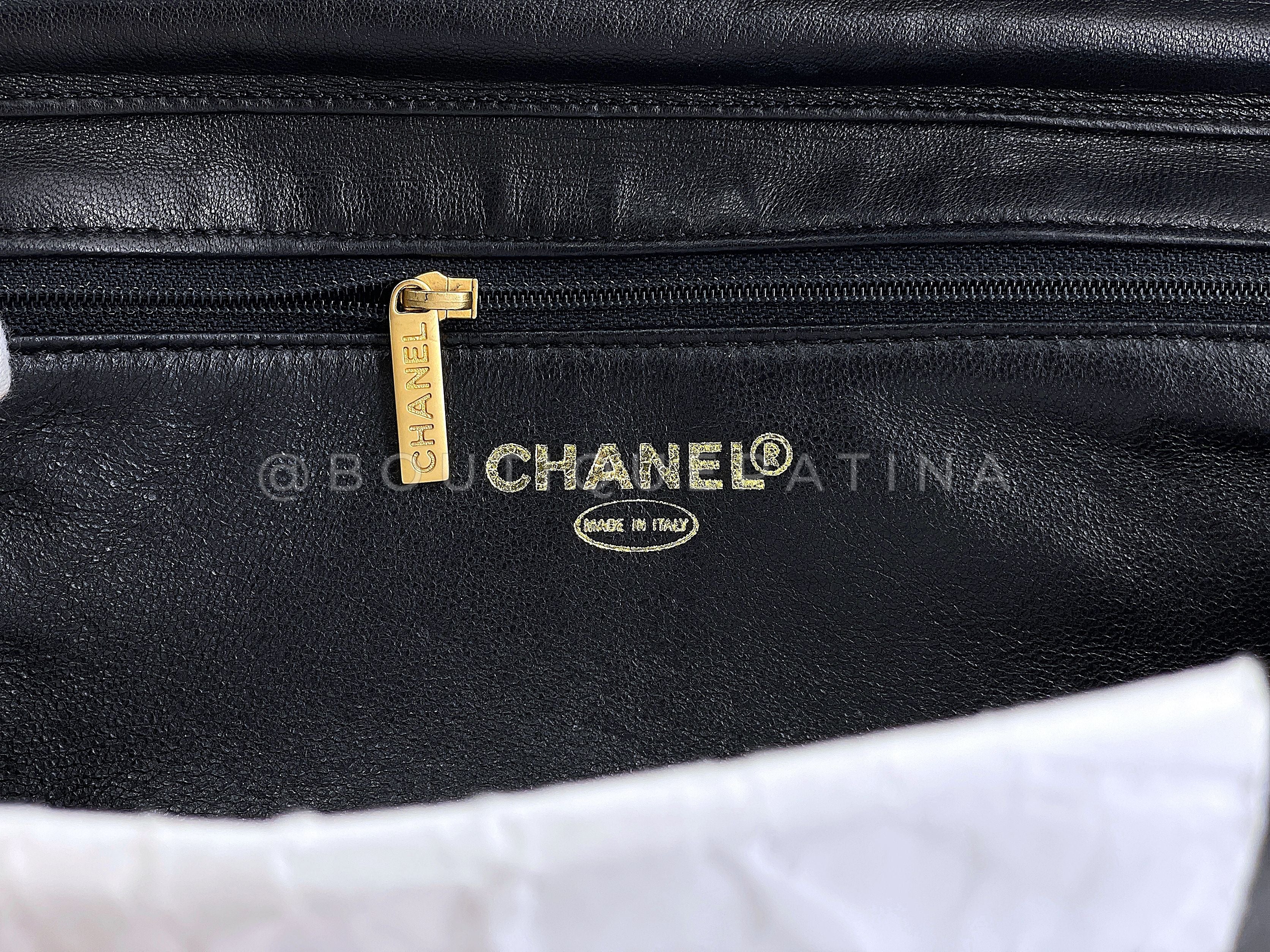 Chanel 01P Vintage Imperial Eagle Hawk Clutch on Chain Flap Bag 24k GHW - Image 11