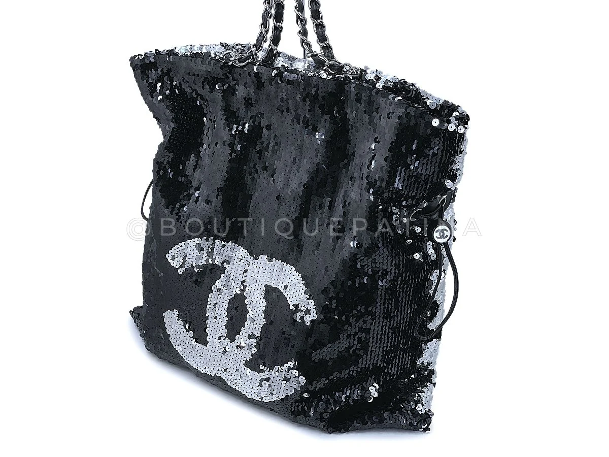 Chanel 2008 Limited XL Summer Nights Reversible Sequin Tote Bag 8AT - Image 3