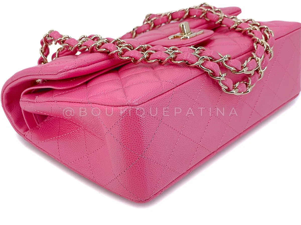 Chanel 20S Barbie Pink Caviar Small Classic Double Flap Bag GHW - Image 7