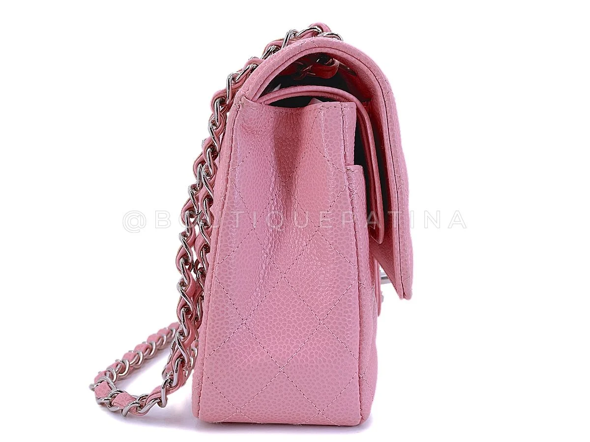 Chanel 2004 Sakura Pink Caviar Medium Classic Double Flap Bag SHW 7ZW - Image 4