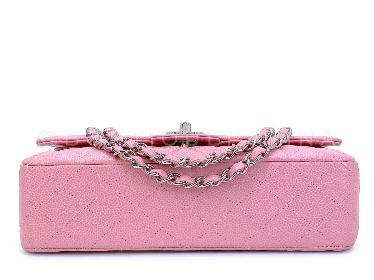 Chanel 2004 Sakura Pink Caviar Medium Classic Double Flap Bag SHW 7ZW - Image 6