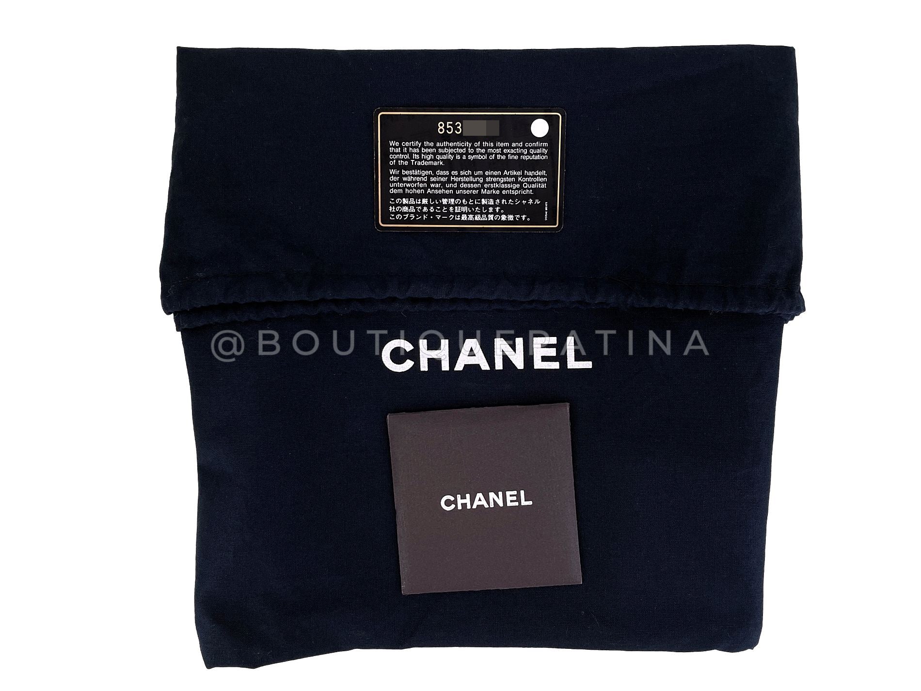 Rare Pristine Chanel 2004 Vintage Black Caviar Grand Shopper Tote Bag GST 24k GHW SXC - Image 12