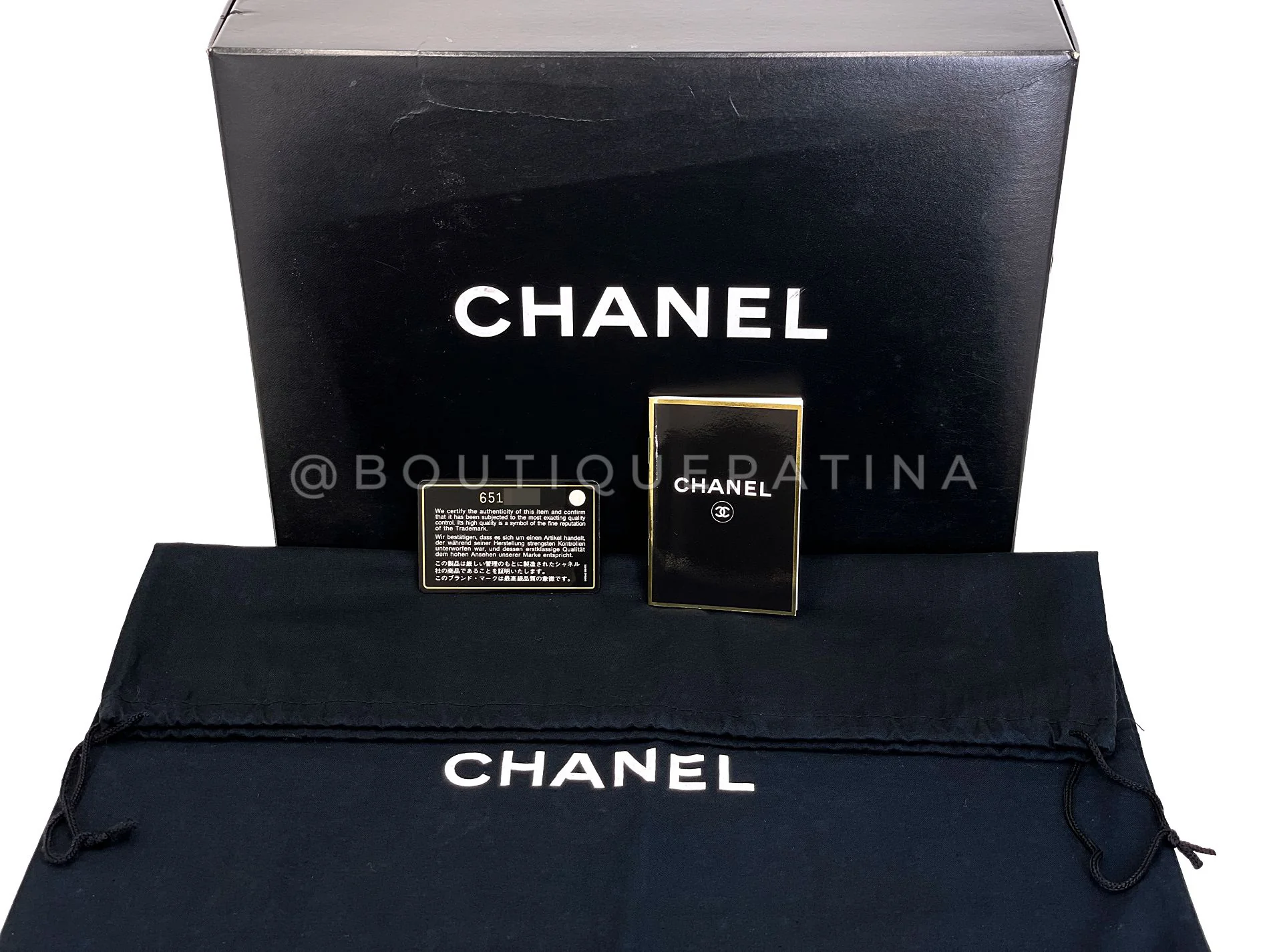 Rare Chanel Vintage Black Caviar Curved Jumbo CC Classic Flap Bag GHW ZI9 - Image 15