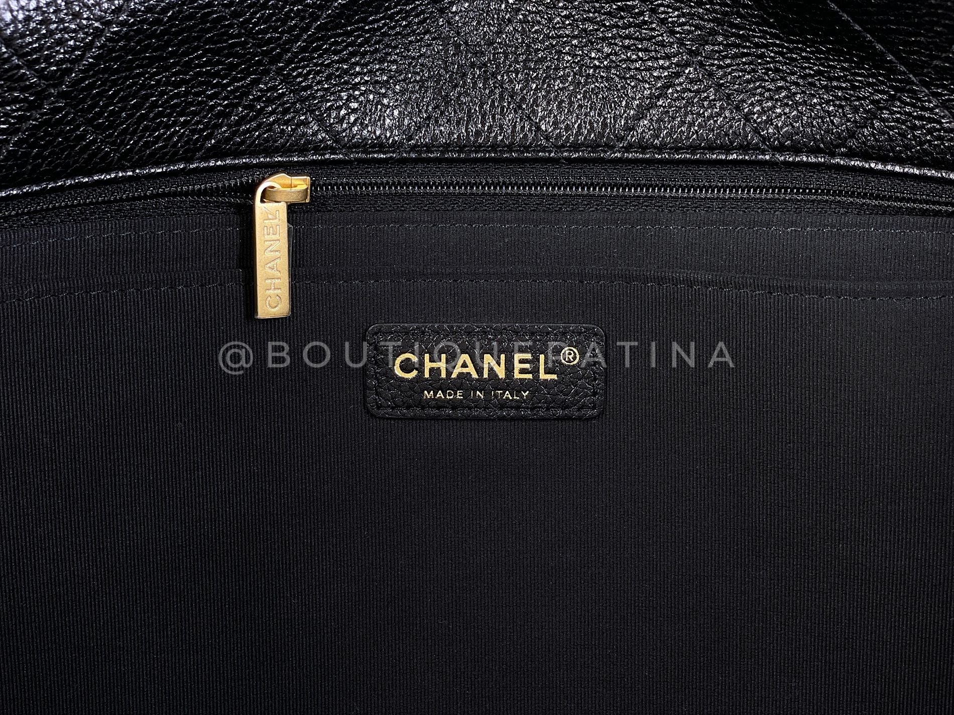 Chanel 24k Black Airlines XXL Travel Flap Bag RHW 2FZ - Image 12
