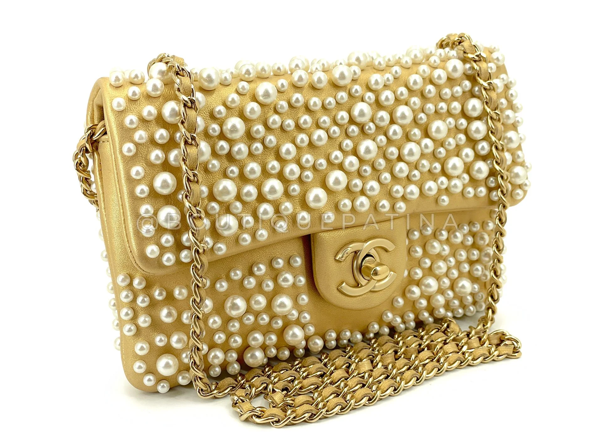 Chanel 15C Paris Dubai Pearly Small Flap Bag GHW 1FT - Image 3