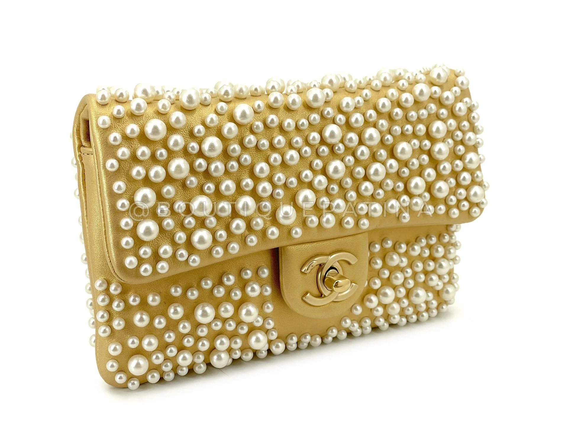 Chanel 15C Paris Dubai Pearly Small Flap Bag GHW 1FT - Image 4