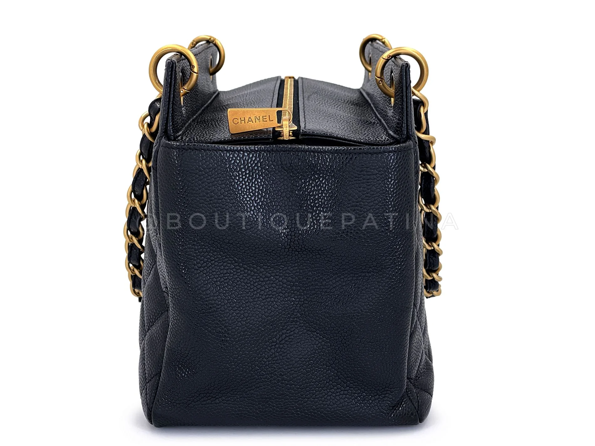 Chanel Vintage Black PTT Petite Timeless Tote Bag 24k GHW R0W - Image 4