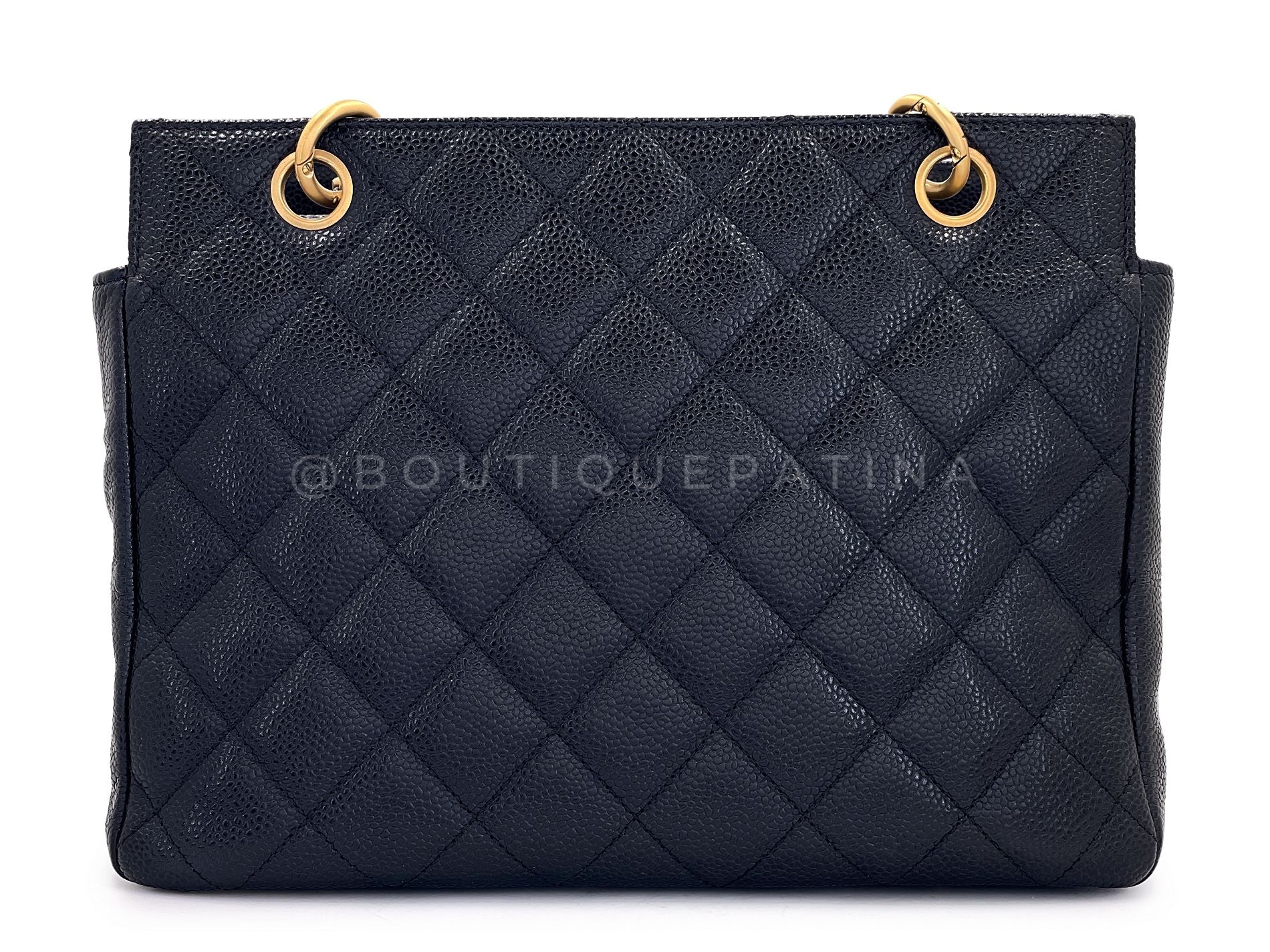 Chanel Vintage Black PTT Petite Timeless Tote Bag 24k GHW R0W - Image 5