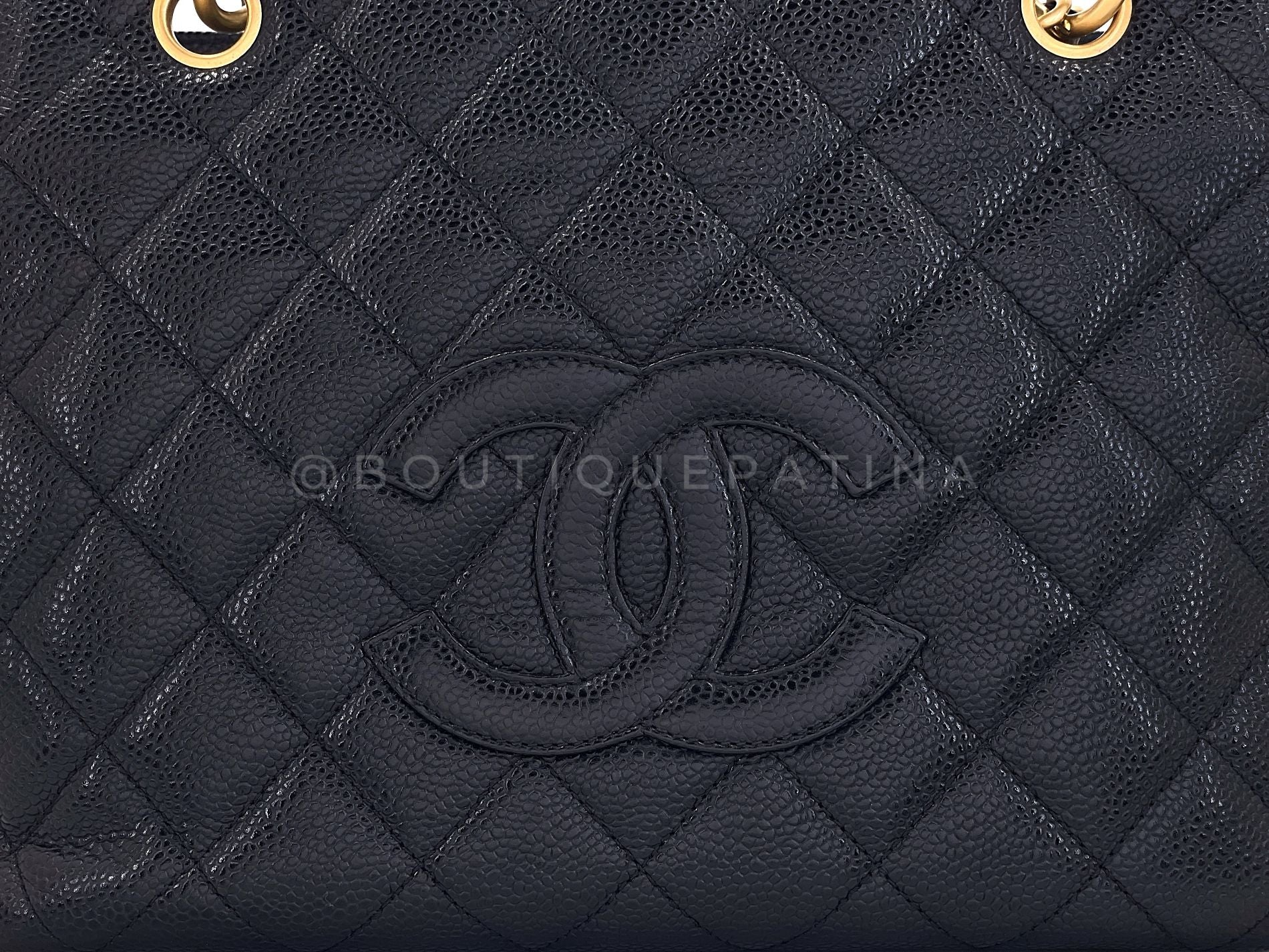 Chanel Vintage Black PTT Petite Timeless Tote Bag 24k GHW R0W - Image 8