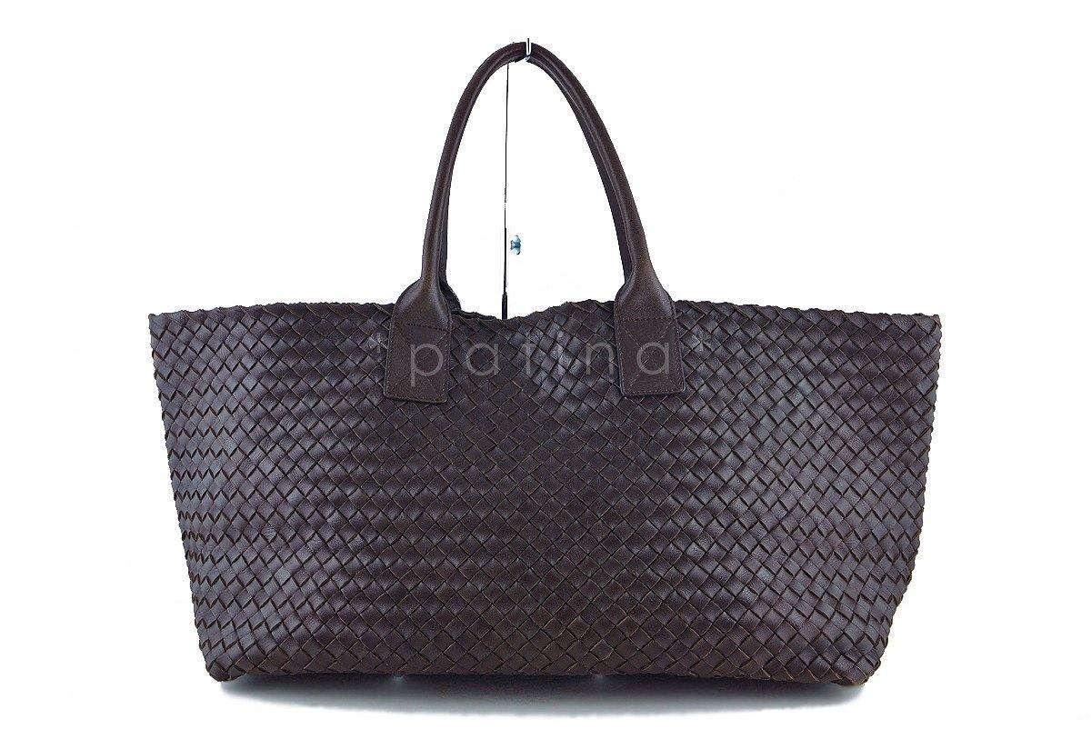 Bottega Veneta Ebano Interciatto Medium Cabat Tote Bag - Image 3