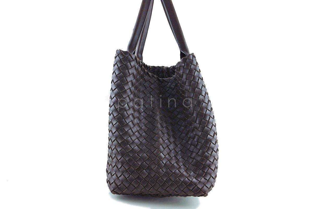 Bottega Veneta Ebano Interciatto Medium Cabat Tote Bag - Image 4